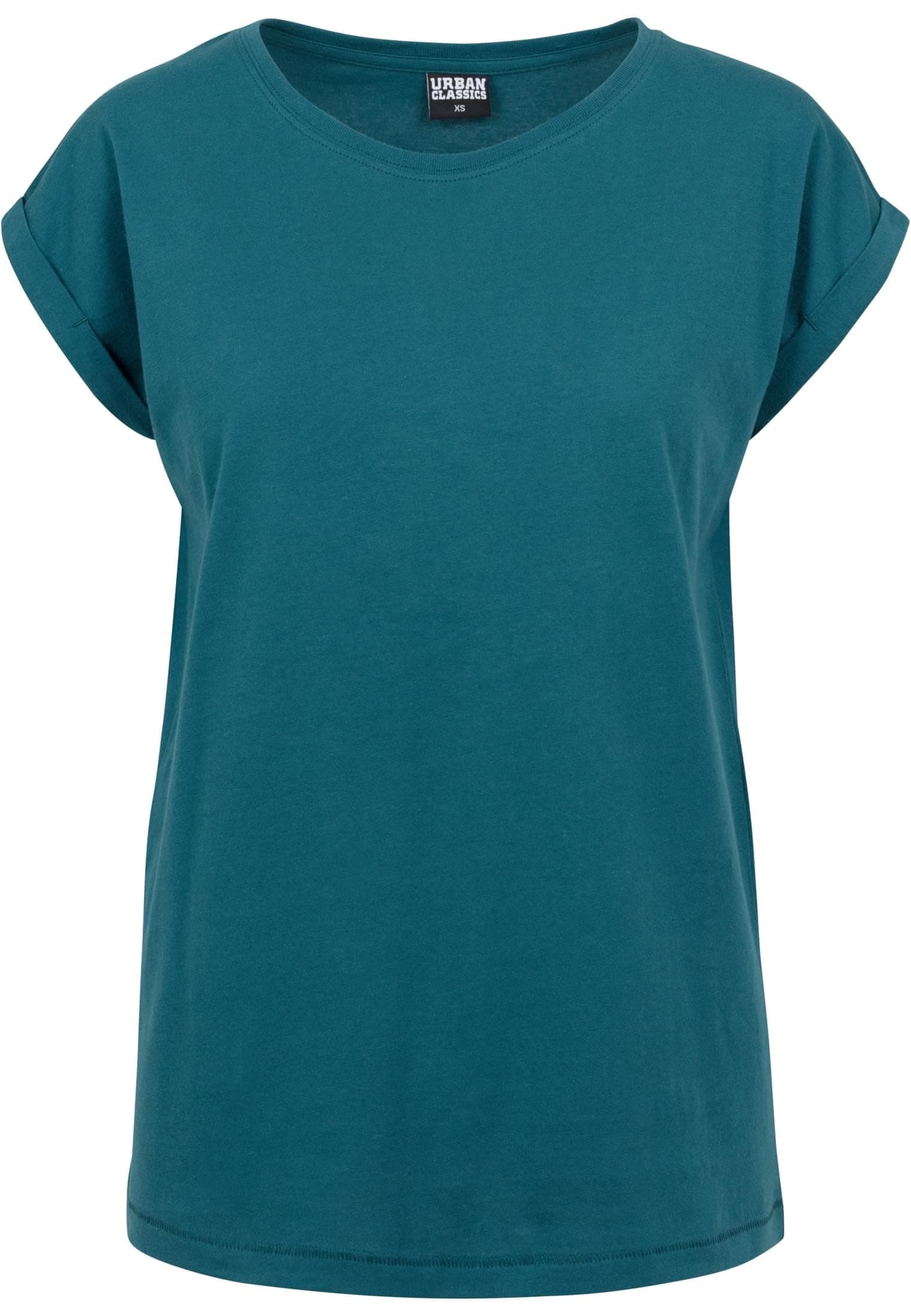 Urban Classics Ladies Extended Shoulder Tee Frauen T-Shirt lila Basics, Casual Wear, Streetwear M Blaugrün. Angebot bei HelloDeals