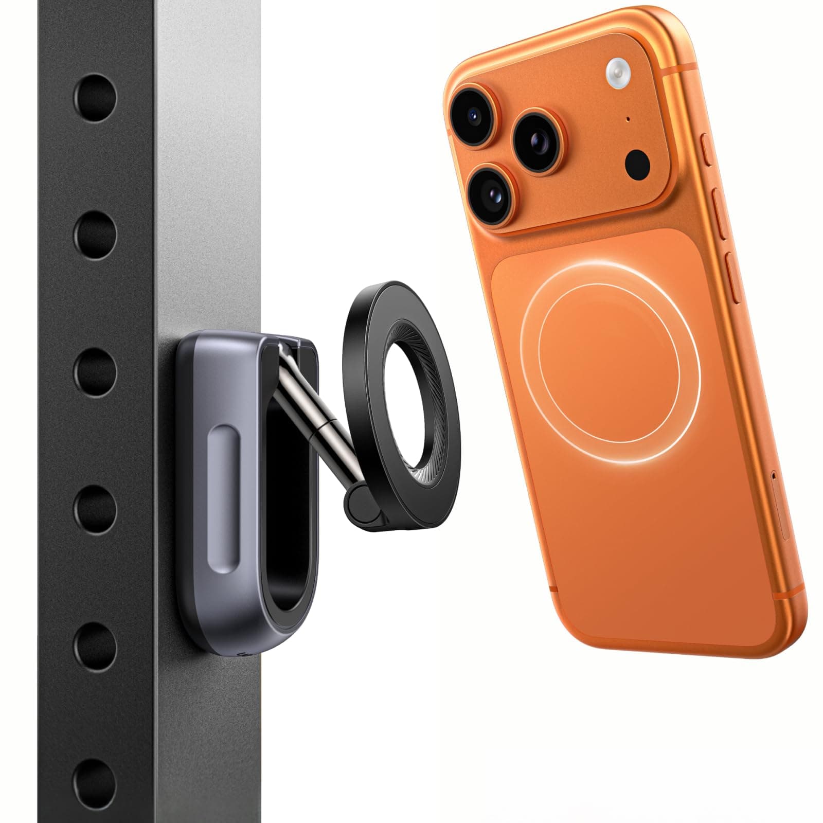 UGREEN Magnetischer Handy Ständer 360° Drehbar Tragbar für Fitnessstudio | Doppelseitige Starke Magnetische, Einfach Anzubringen, Zusammenklappbar und Tragbar, Geeignet für die Meisten Mobiltelefone Angebot bei HelloDeals