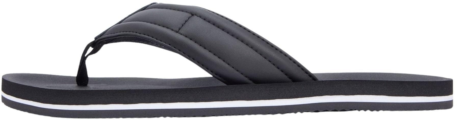 Tommy Hilfiger Herren Hilfiger Padded Beach Sandal Fm0fm05801Zehentrenner 44 EU Schwarz Angebot bei HelloDeals