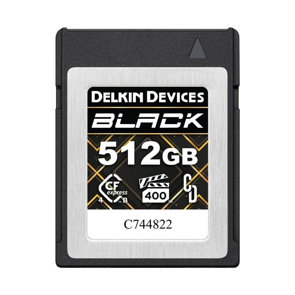 Delkin Devices Cfexpress™ Typ B 4.0 VPG400 Speicherkarte, Schwarz, 512 GB, High-Speed-Leistung für professionelle Fotografie und Videografie (512 GB) 512GB Angebot bei HelloDeals
