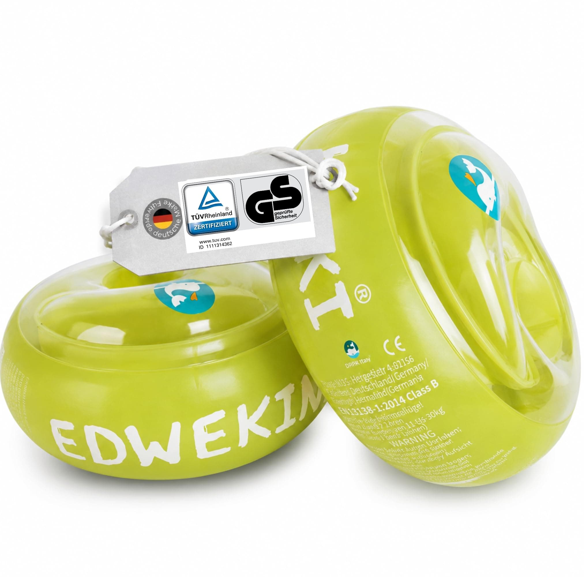 EDWEKIN® Premium Schwimmflügel | TÜV & GS-geprüft ✓ | Für Kinder 1–6 Jahre | BPA-frei & stylisches Design | Sichere Schwimmhilfe für Babys und Kleinkinder Goldi Angebot bei HelloDeals