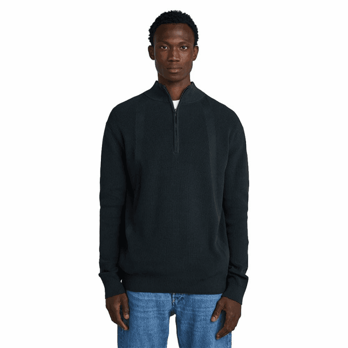 G-Star Herren Structure Half Zip Knit Sweater XL Blau (Salute D26726-c868-c742) Angebot bei HelloDeals