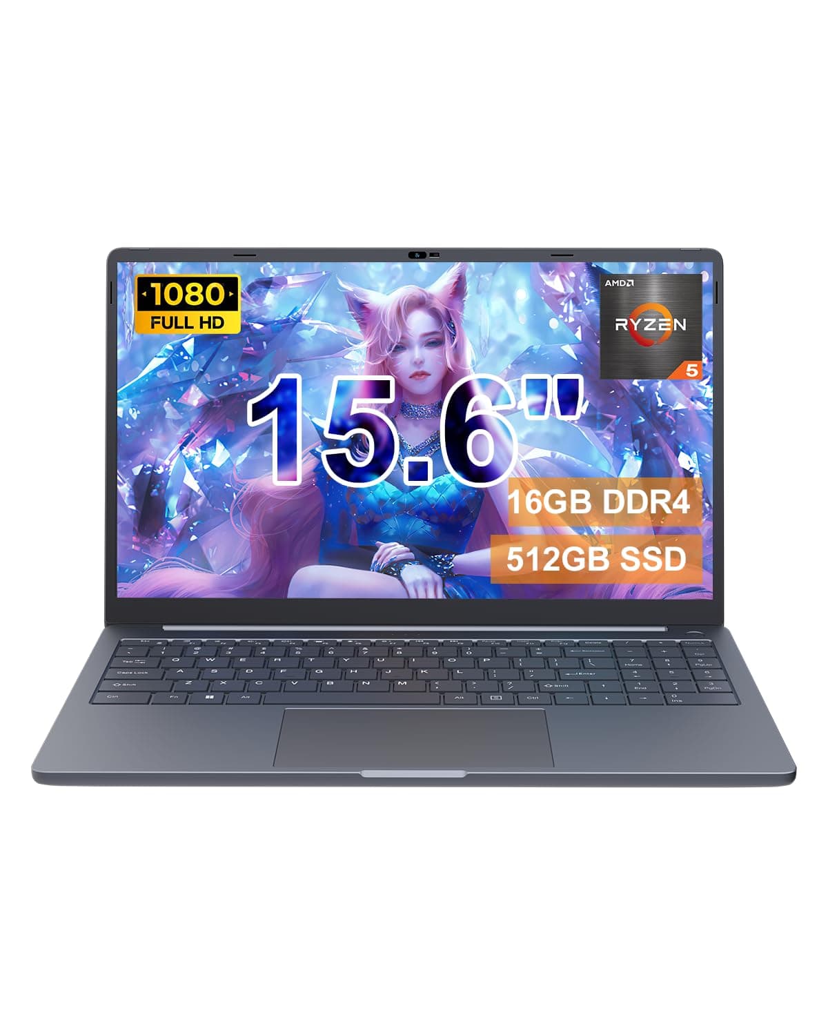 Ninkear A15 Ultradünn Laptop, AMD Ryzen 5 3500U, 16GB DDR4, 512GB SSD, 15.6" Ultragroß Display, WiFi 5 & BT 5.2, Lange Arbeitszeiten Ausreichende Schnittstellen Laptop – Für Arbeit & Treffen Silber A Angebot bei HelloDeals