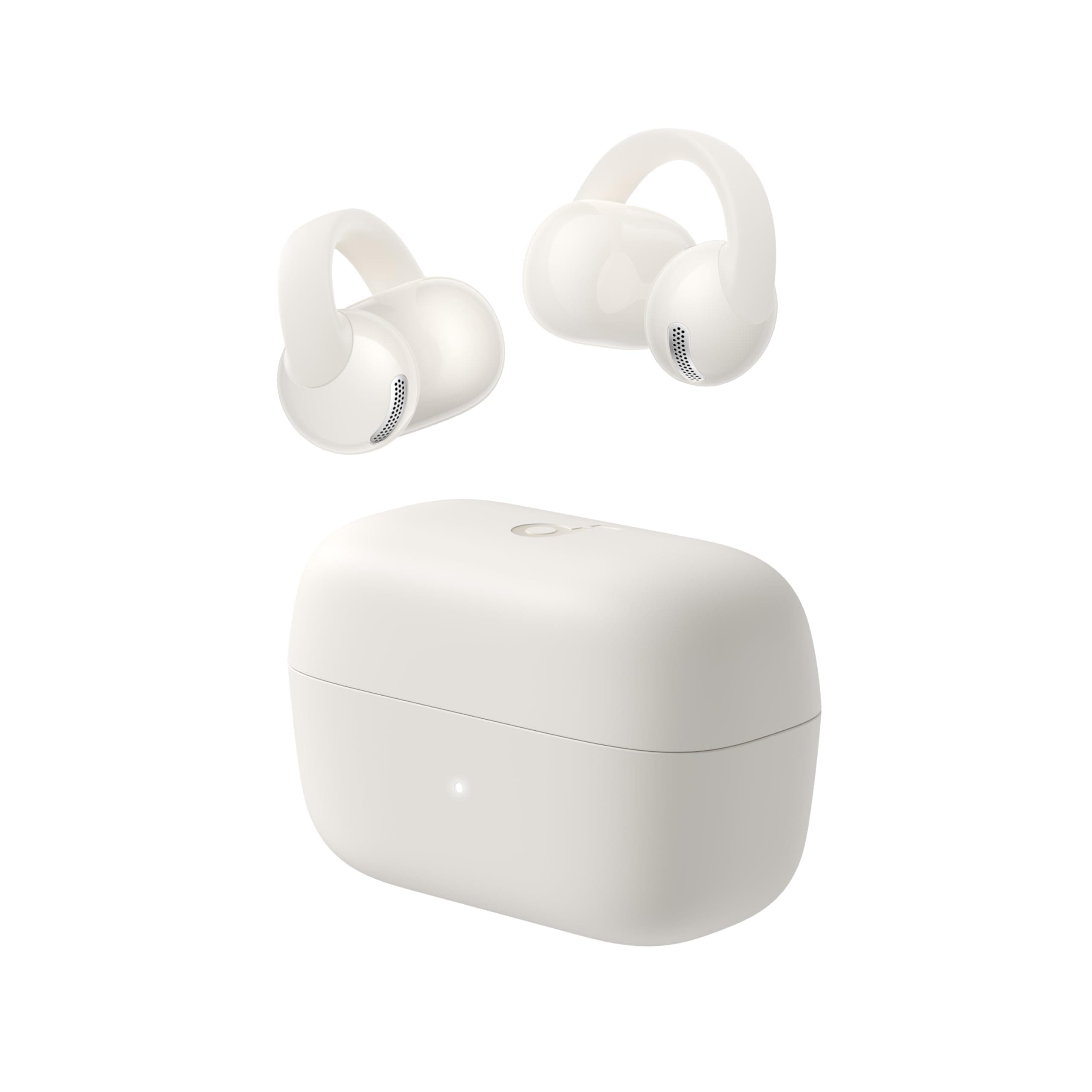 soundcore C50i by Anker, Open-Ear Kopfhörer, Clip-On Earbuds, Ultra-bequem, Open-Ring Design, 12mm Treiber für kraftvollen Bass, klare Anrufe mit KI, KI-Echtzeit-Übersetzung, fester Halt, Hi-Res, IP55 Weiß Angebot bei HelloDeals