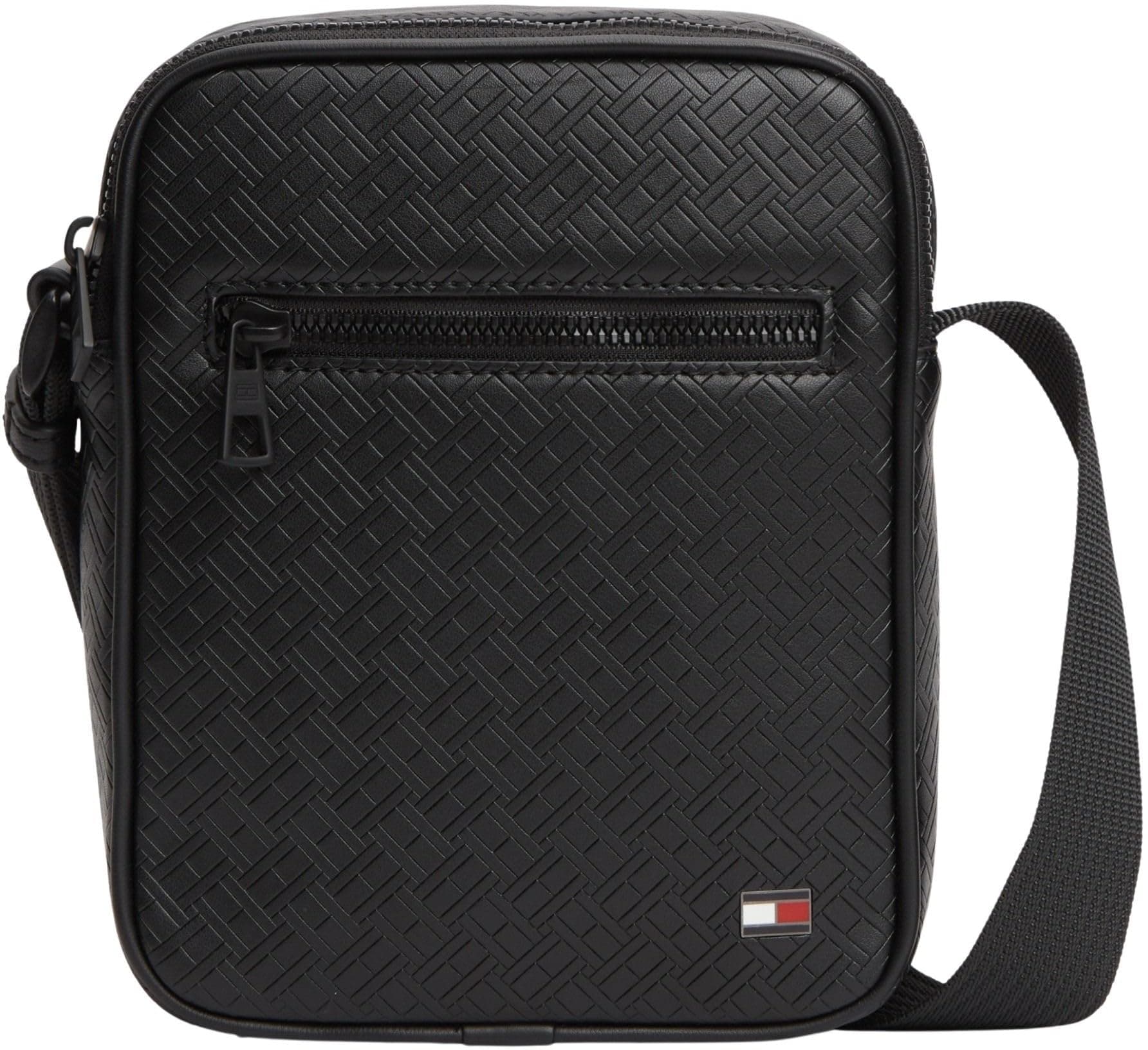 Tommy Hilfiger Th Embossed Flag Mini Reporter Am0am14193 Crossover Black (Black) Angebot bei HelloDeals