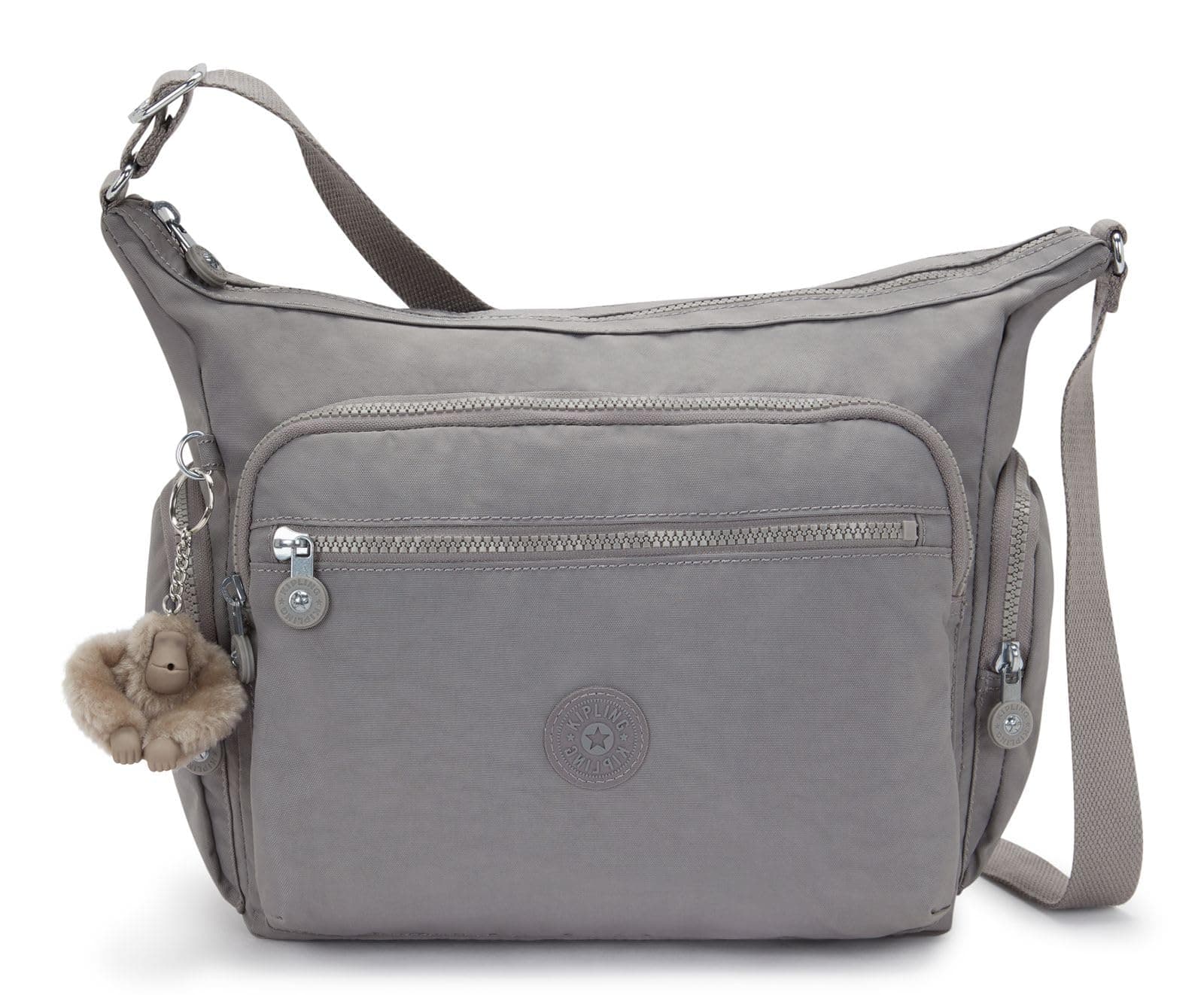 Kipling Gabbie Umhängetasche, Leicht, Mittlere Größe mit mehreren Fächern Inviting Grey Angebot bei HelloDeals