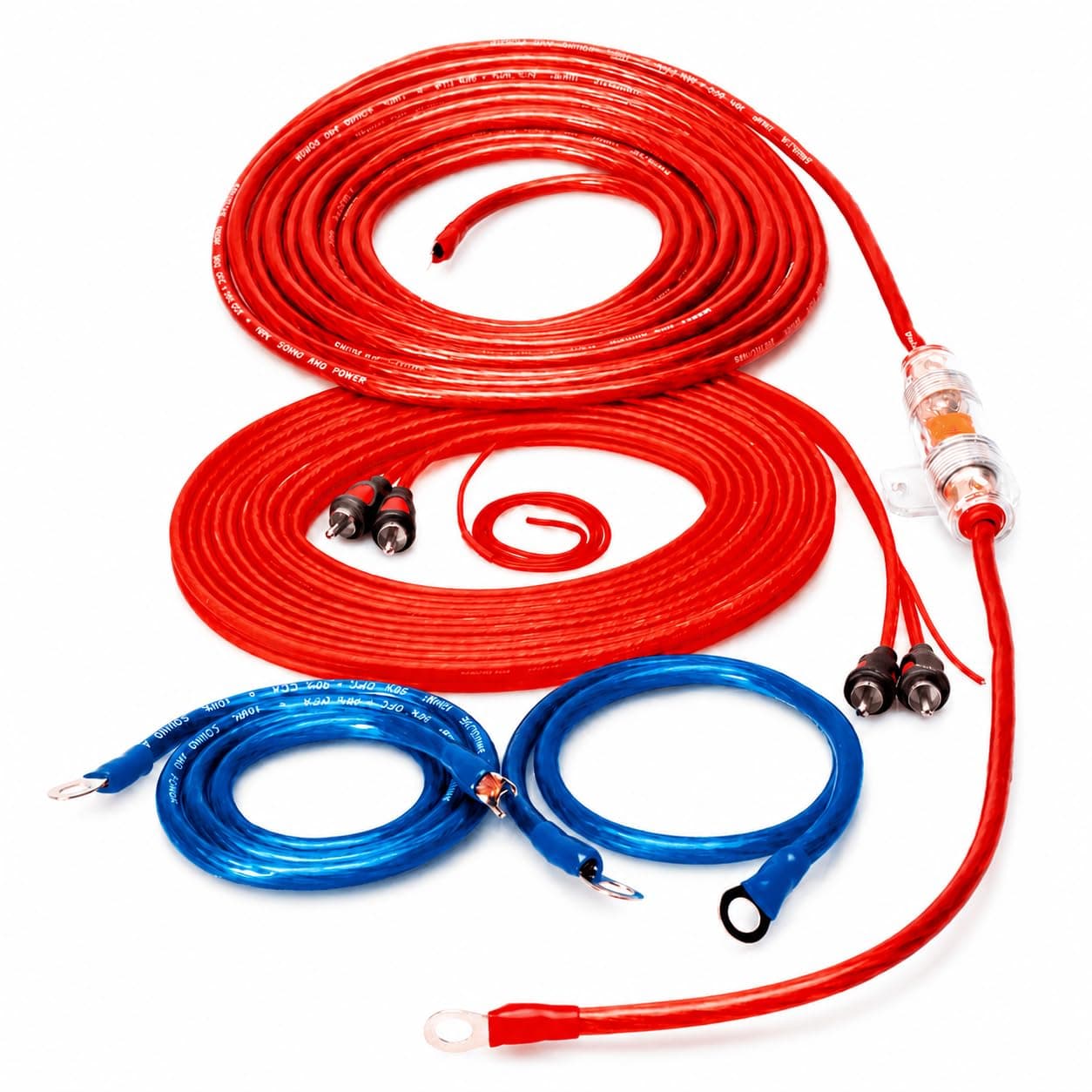Sinuslive KS-10 5m Car-HiFi Batteriekabel Set 10mm² – anschlussfertiges Kabelset für Endstufe Verstärker, mit 40A SG-Glassicherung, Pluskabel, Massekabel und CK-50 Cinchkabel Angebot bei HelloDeals