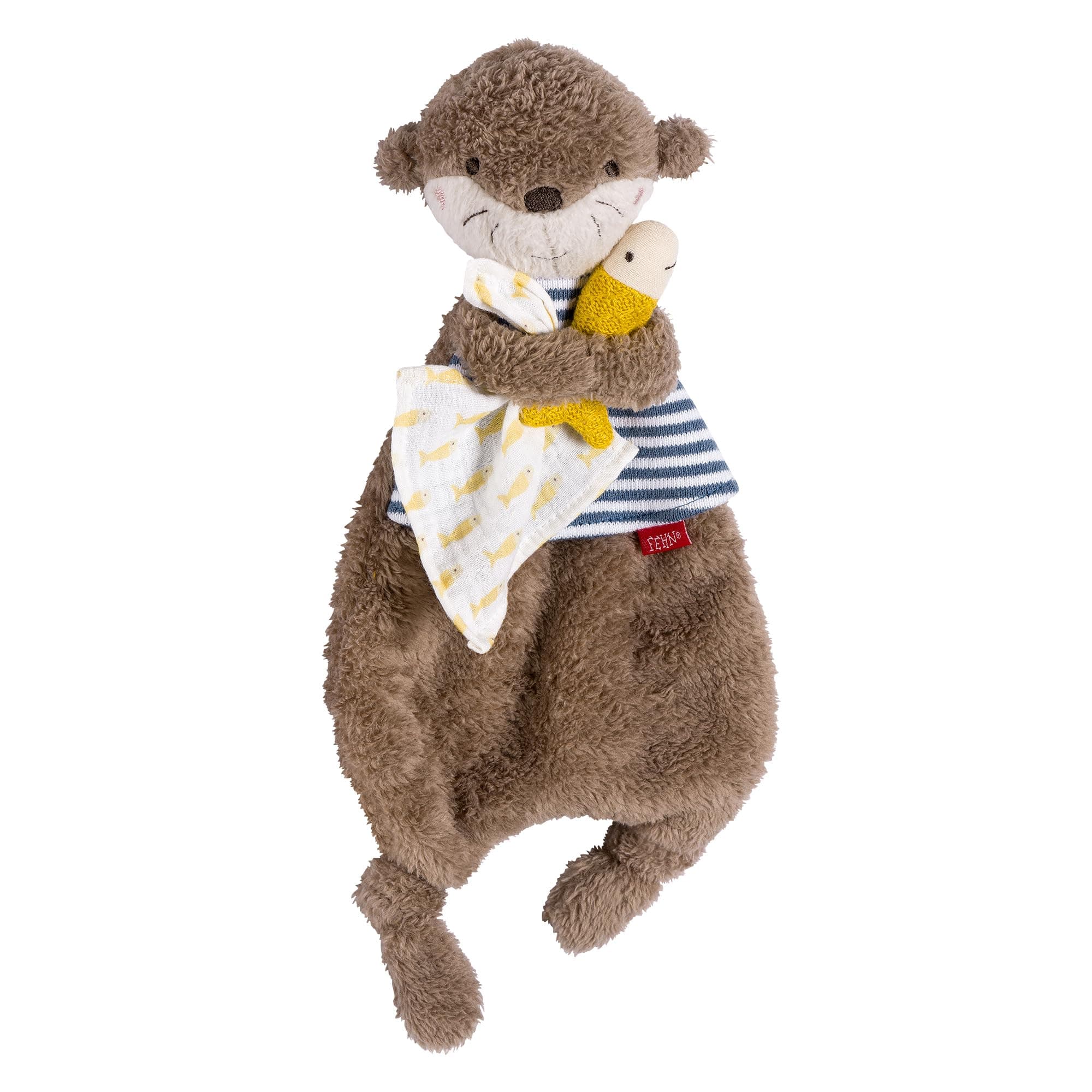 Fehn Schmusetuch Otter Theo – Spielkamerad, Einschlafhilfe & Schnuffeltuch | Stofftier zum Greifen, Fühlen und Knuddeln – für Babys und Kleinkinder ab 0 Monaten Angebot bei HelloDeals