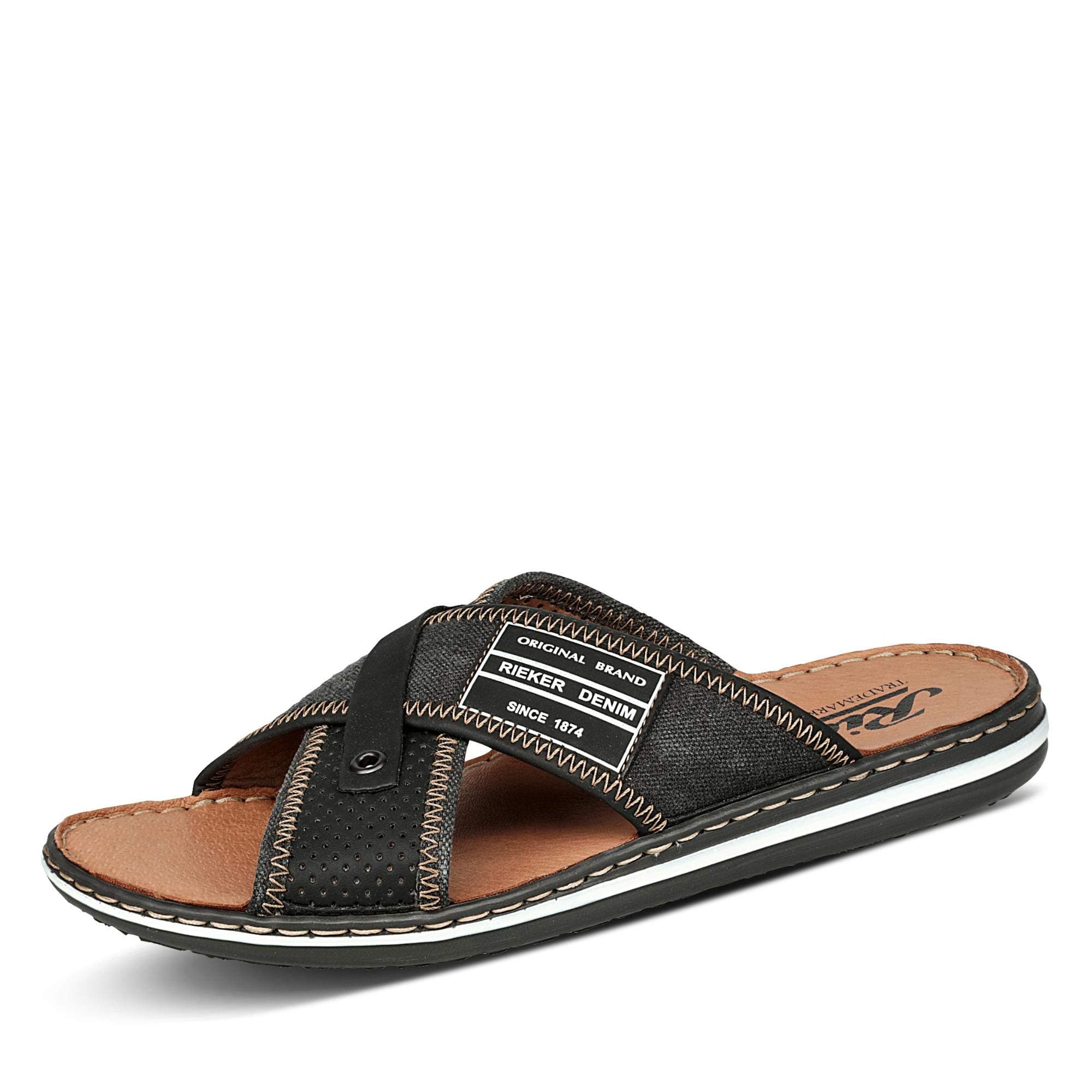Rieker Schuhe Oilybuk-Leinen 43 EU Schwarz Schwarz Anthrazit 01 Angebot bei HelloDeals
