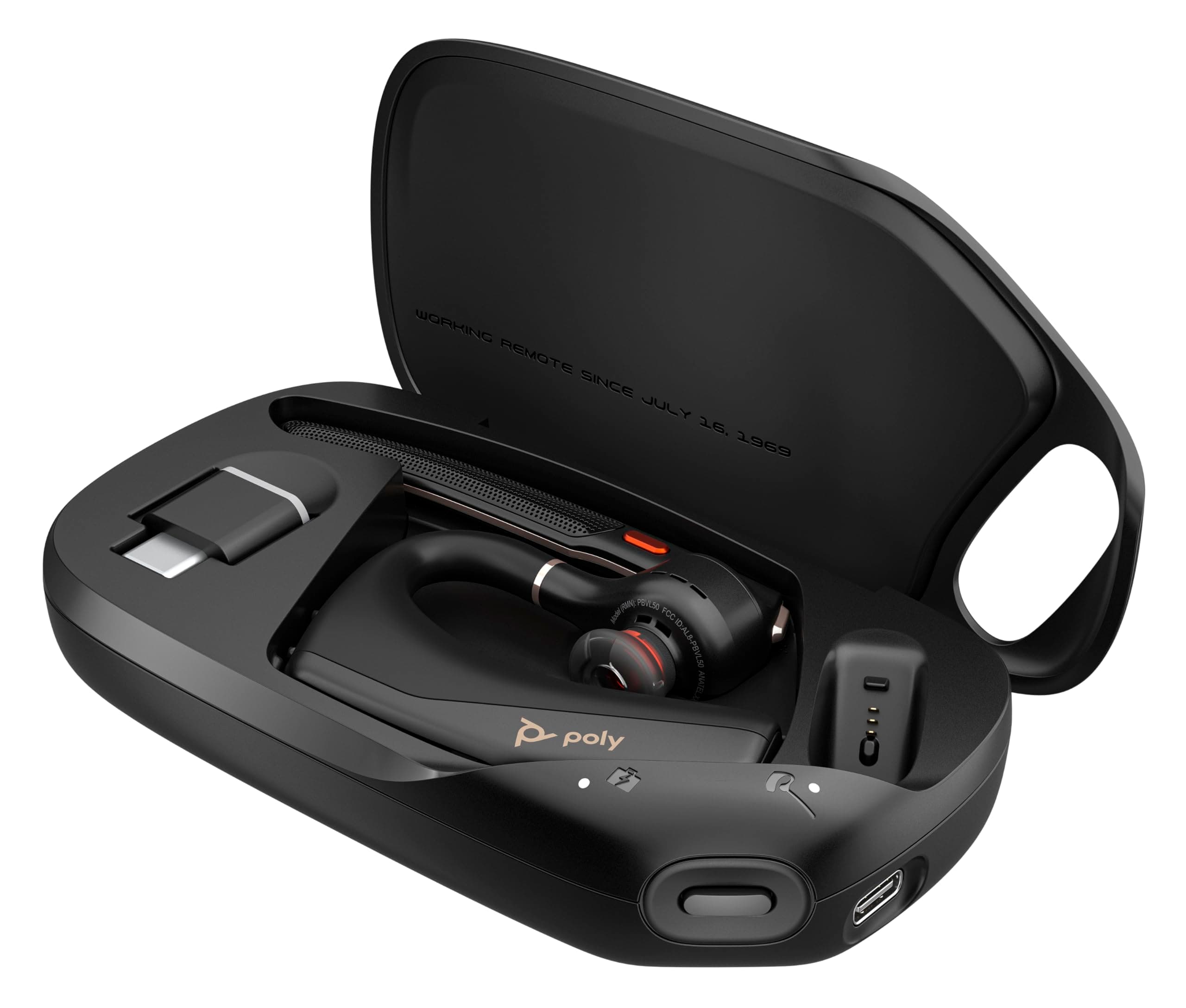 Poly Voyager Legend 50-M Ladeetui – Kabelloses Qi-Laden, Verlängert Sprechzeit auf bis zu 30 Stunden, Schwarz Angebot bei HelloDeals