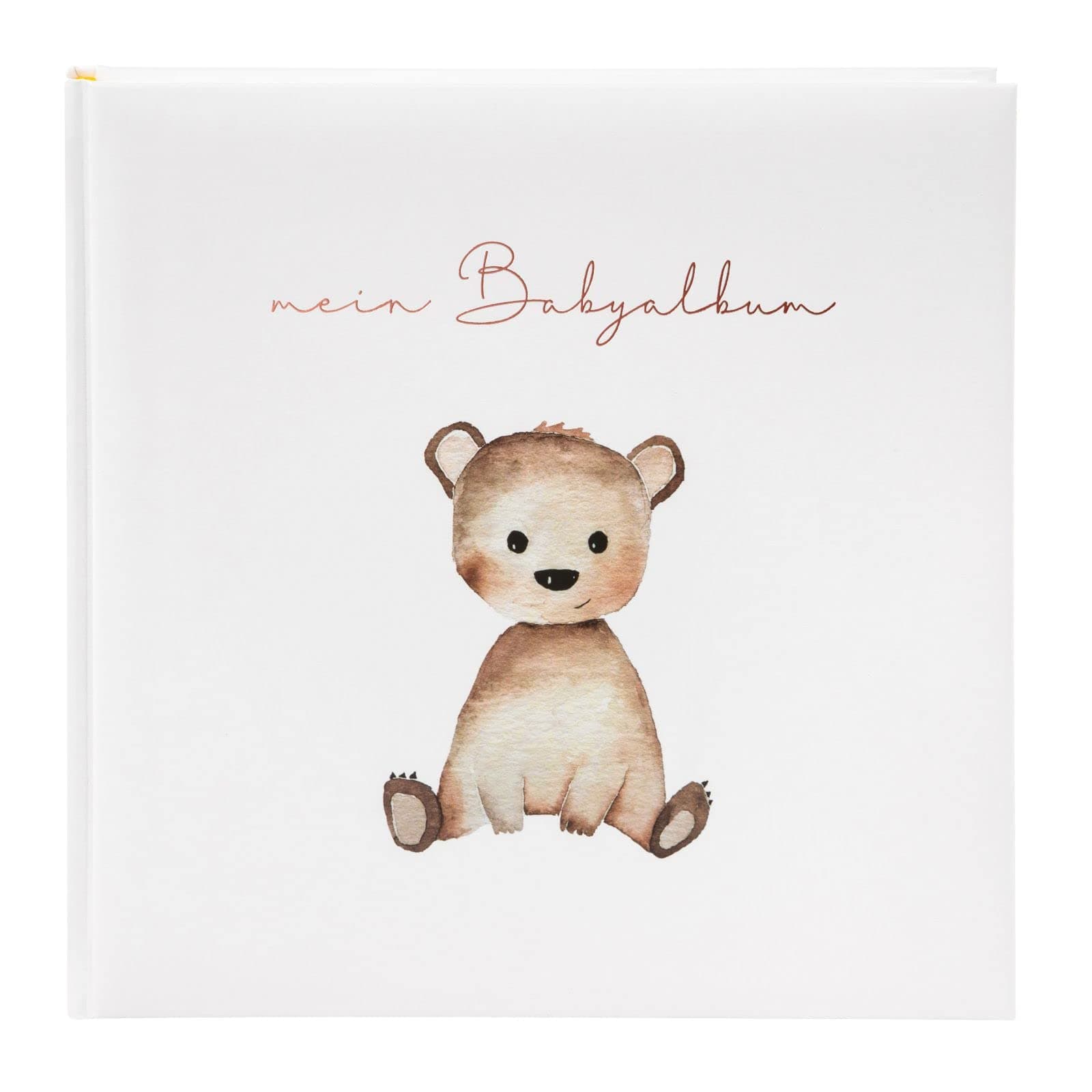 goldbuch 24 458 Fotoalbum Teddybär Foto Album 60 weiße Seiten für 120 Bilder, Babyfotobuch für Mädchen und Jungs, Kunstdruck, Babyalbum Beige, Fotobuch 25 x 25 x 4 cm Angebot bei HelloDeals