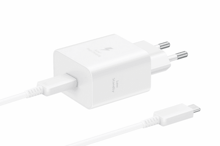 Samsung Schnellladeadapter EP-T4511X, USB-C Ladegerät mit 45W Schnellladen, kompatibel mit Geräten Anderer Hersteller, inklusive Datenkabel, White Ladeadapter inklusive Ladekabel Weiß Angebot bei HelloDeals