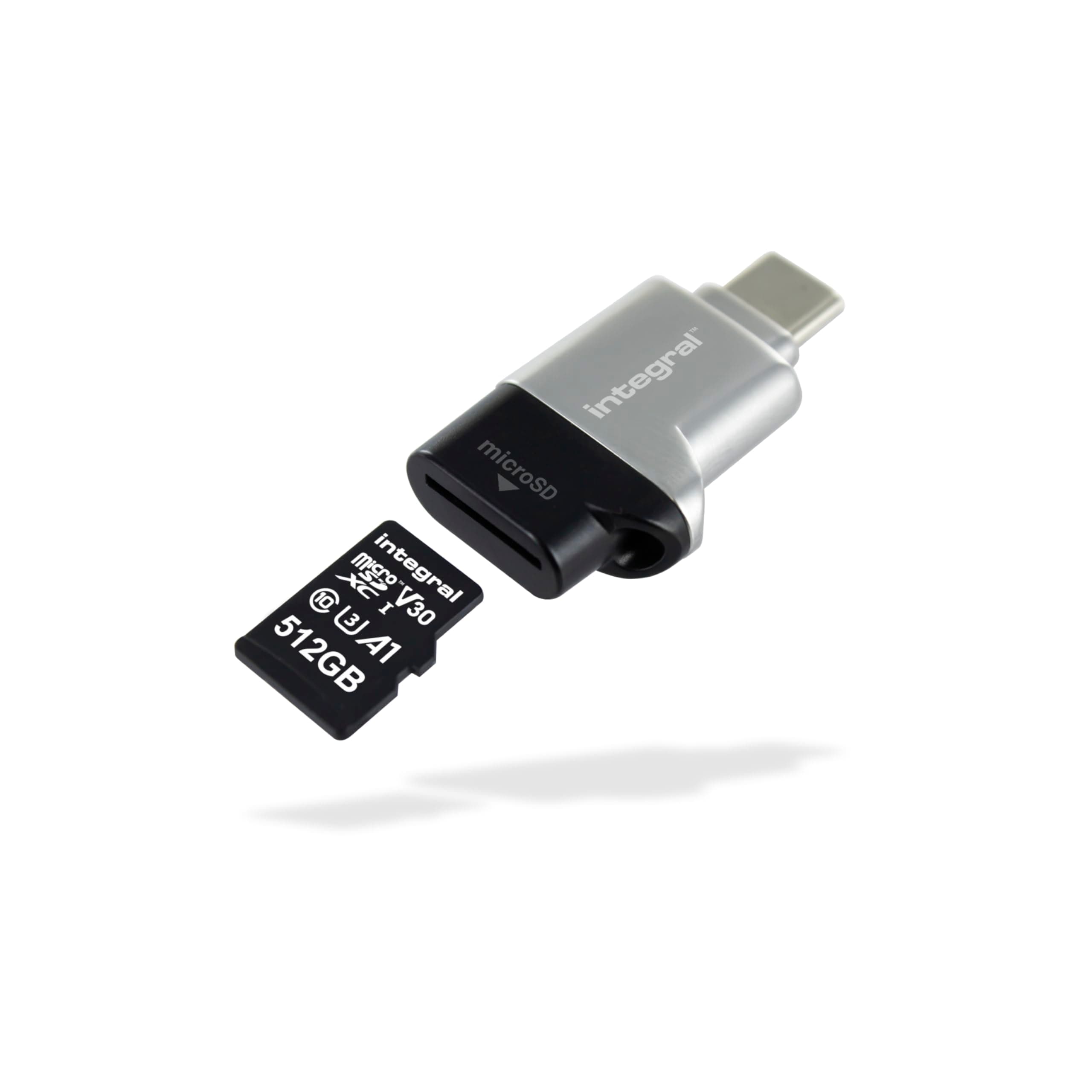 Integral MicroSD USB3.0/USB-C Typ-C OTG Speicherkartenlesegerät Adapter - Super schnelle Übertragungsgeschwindigkeiten, Plug & Play und kompatibel mit microSDXC/microSDHC UHS-I U1 & U3 Angebot bei HelloDeals