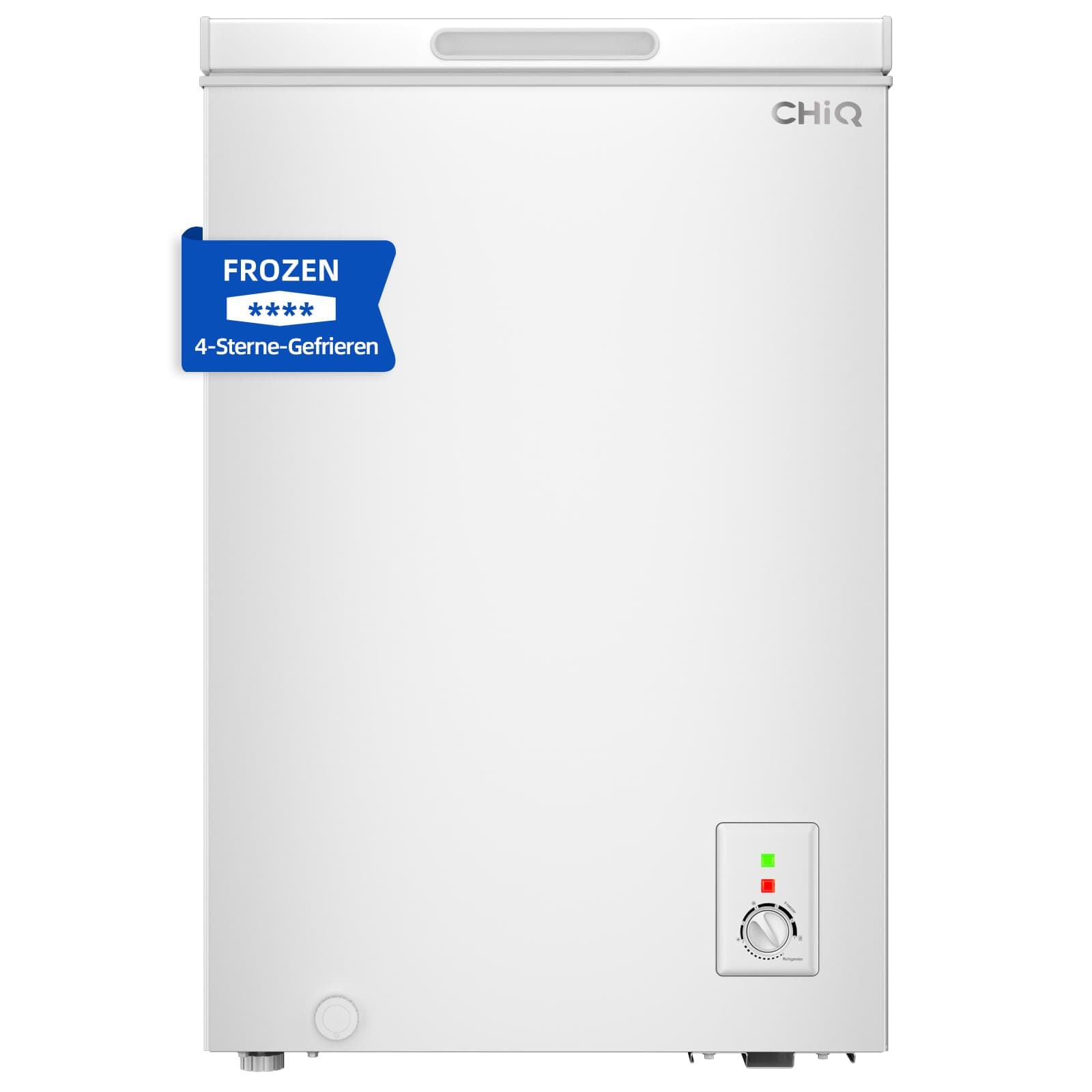 CHiQ Gefriertruhe 99 L, Schnelleinfrierfunktion, mit LED|54,5 x 47,6 x 83,5 cm, leises 39 dB, Hubtor|4-Sterne-Gefrieren, -24°c, Freistehend Tischgefrierschrank für Garagen, Gewerbeflächen, Weiß 99L E Angebot bei HelloDeals