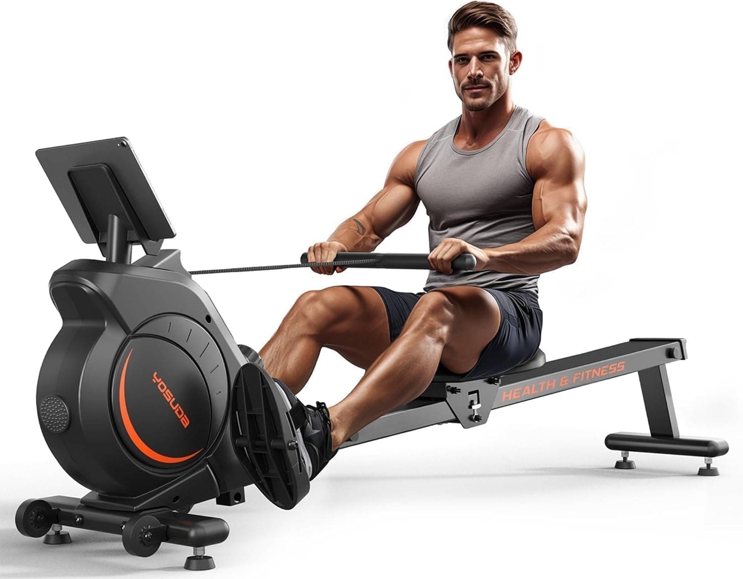 YOSUDA Rudergerät für Zuhause, Ultraleise Magnetische Rudermaschine (Cardio-Training), 16 Widerstandsstufen, APP & LCD, Platzsparend Verstaubar, Einfache Montage, Bis 160kg Belastbar 01-Magnetic (33kg) Angebot bei HelloDeals
