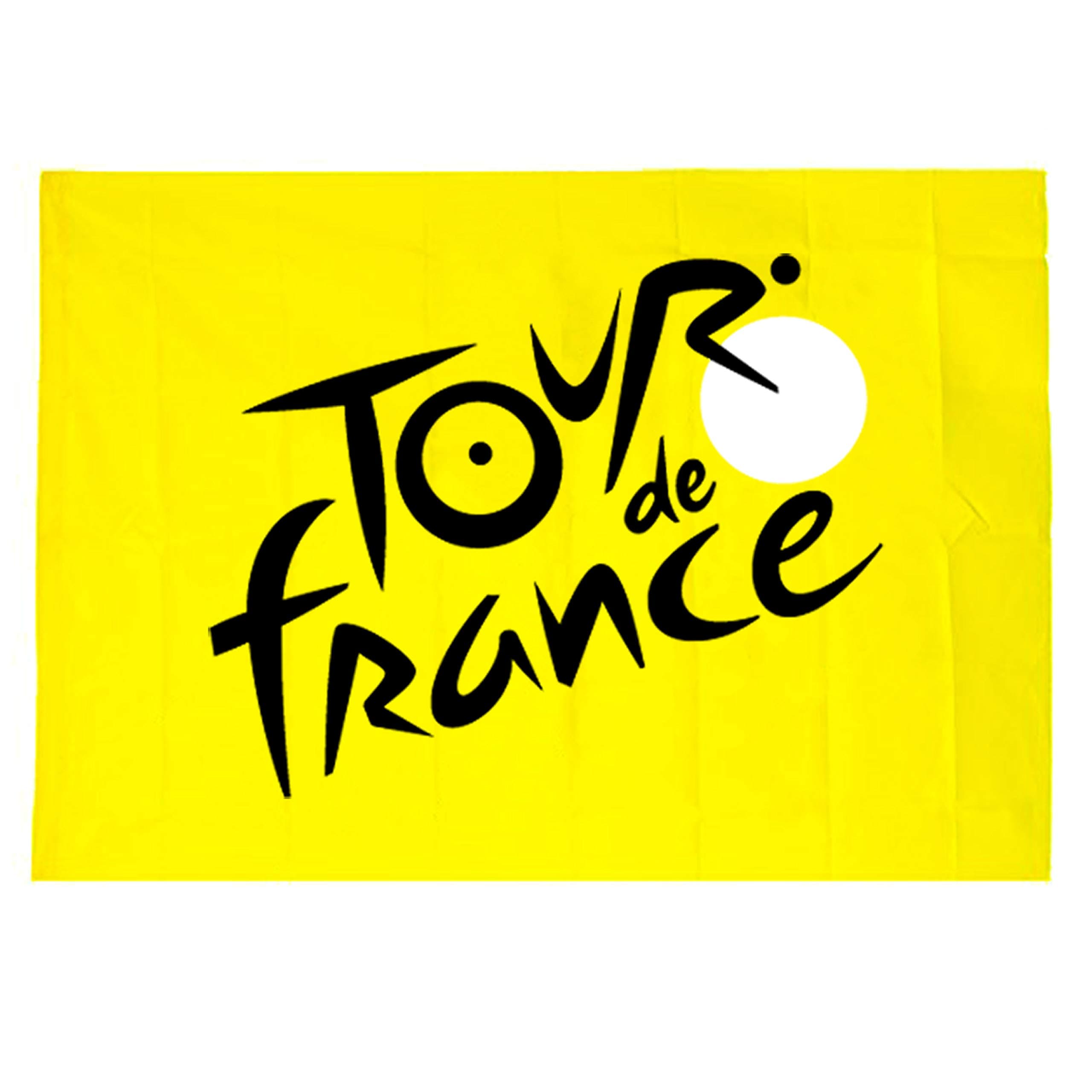 Tour de France Flagge – Leader Gelb Radtrikot – Offizielle Kollektion – 140 x 100 cm Angebot bei HelloDeals
