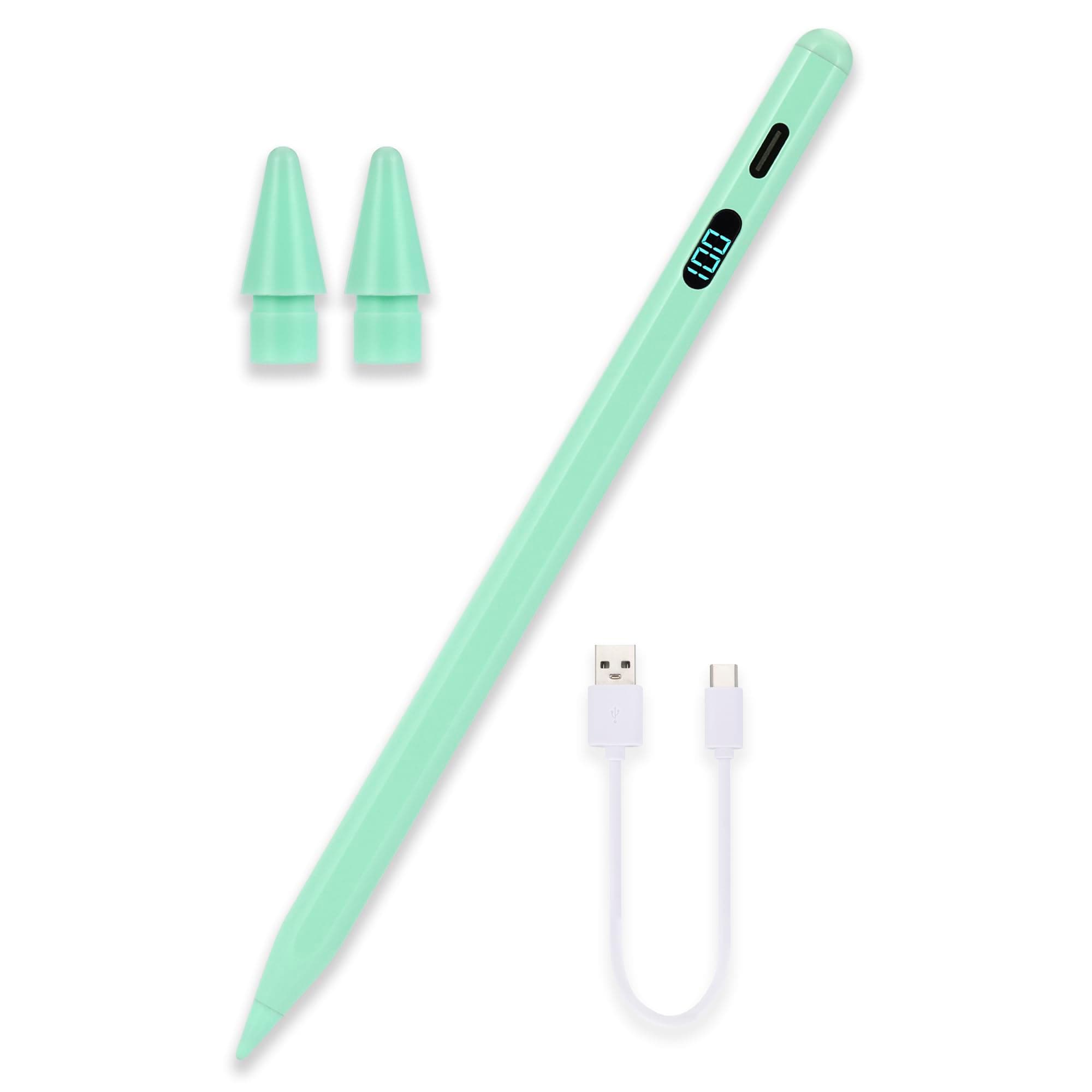 NK iPad Stift 2018-2025, iPad Pen mit magnetischer Anziehung, leicht, LED-Display, berührungsempfindlich, 9 Stunden Akkulaufzeit, kompatibel mit iPad 6/7/8/9/10/11, Air 3/4/5/6/7, Pro 11 1/2/3/4/5 grün Angebot bei HelloDeals