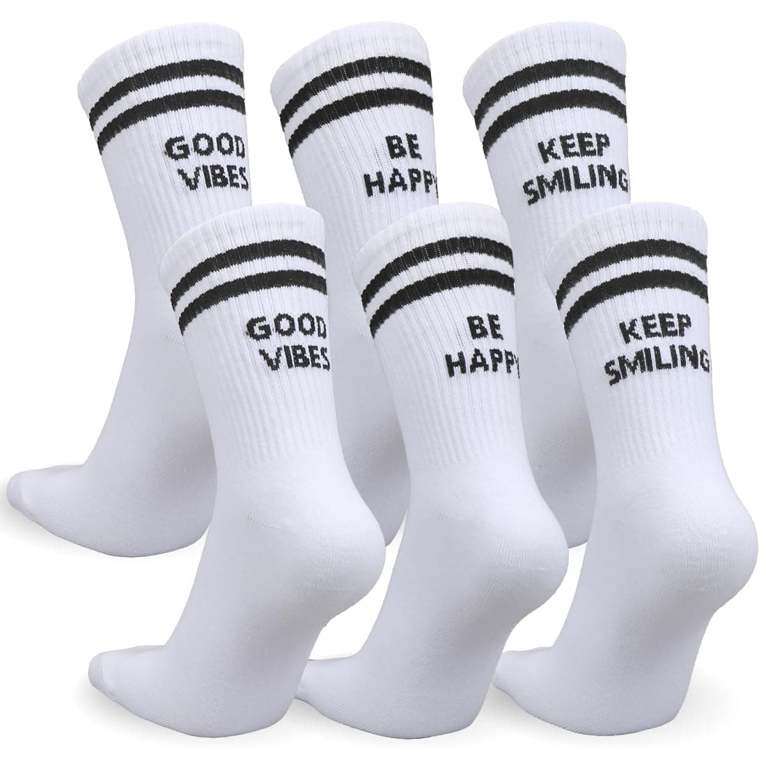 Socken Herren Damen, Sportsocken 3 paar, Tennis Socken, Streifen Weiß Baumwollsocken, Geburtstagsgeschenk Geschenkideen Männer Schwarz 35-38 Angebot bei HelloDeals