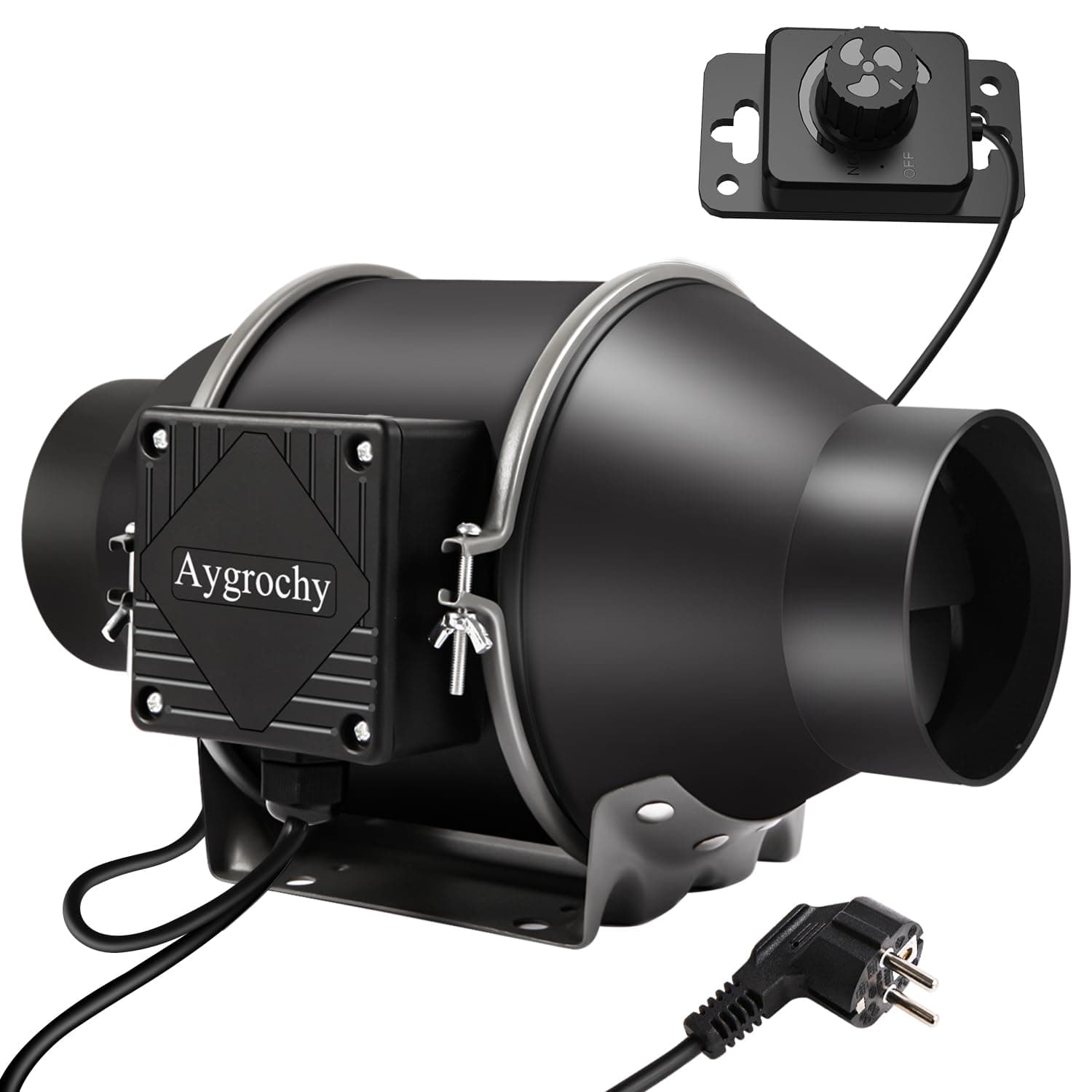 Aygrochy Regelbar Rohrventilator 100mm, Abluftventilator 363 m³/h | EC motor Rohrlüfter für Keller, Garage, Küche, Badezimmer,Wachstumszelte, Hydrokulturen,Belüftung und Abluftgebläs. Angebot bei HelloDeals