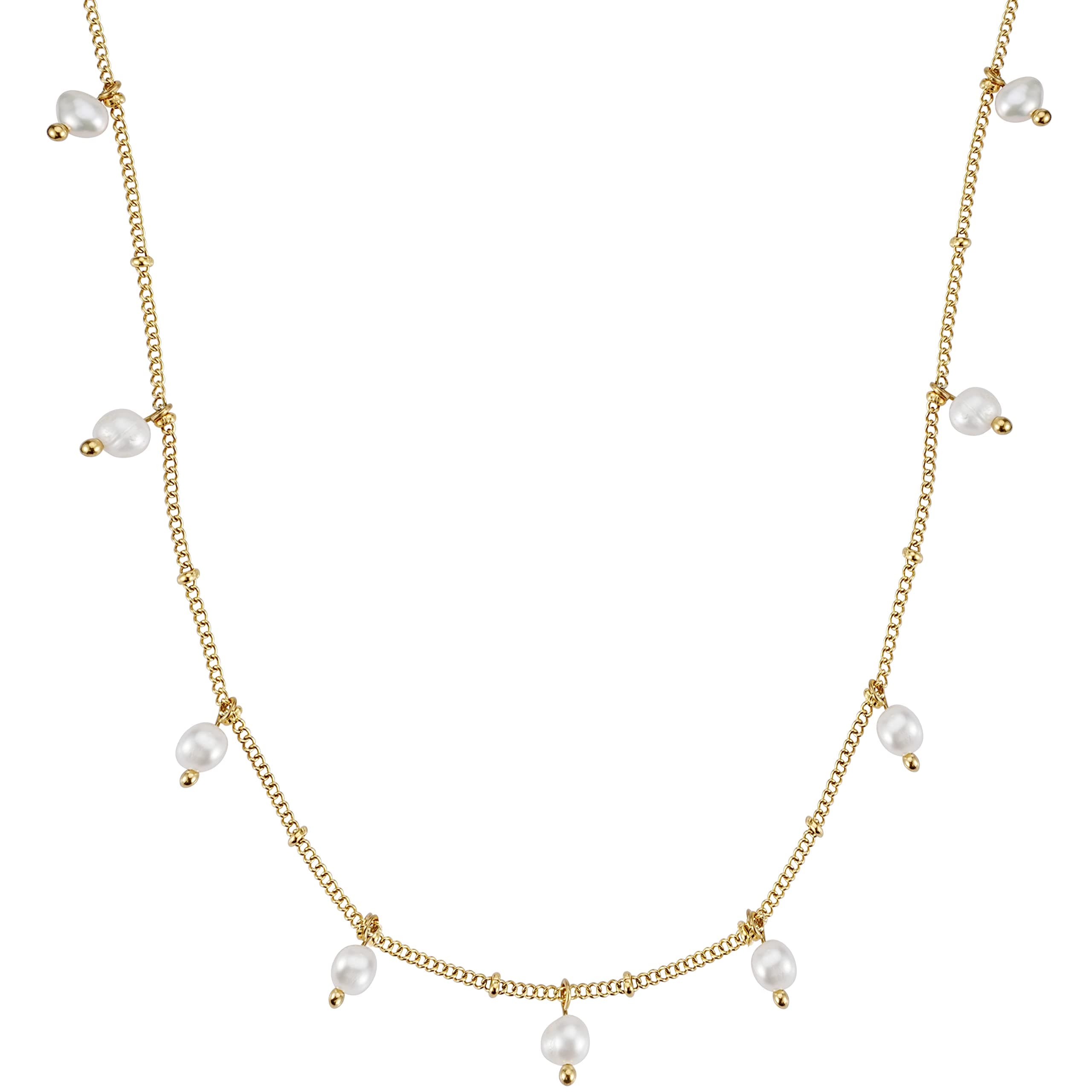 BONNYBIRD® Wasserfeste Edelstahl Halskette Damen in Silber, Gold & Roségold, 100% Wasserfest, Hautverträglich & Langlebig BonnyOcean Gold Angebot bei HelloDeals