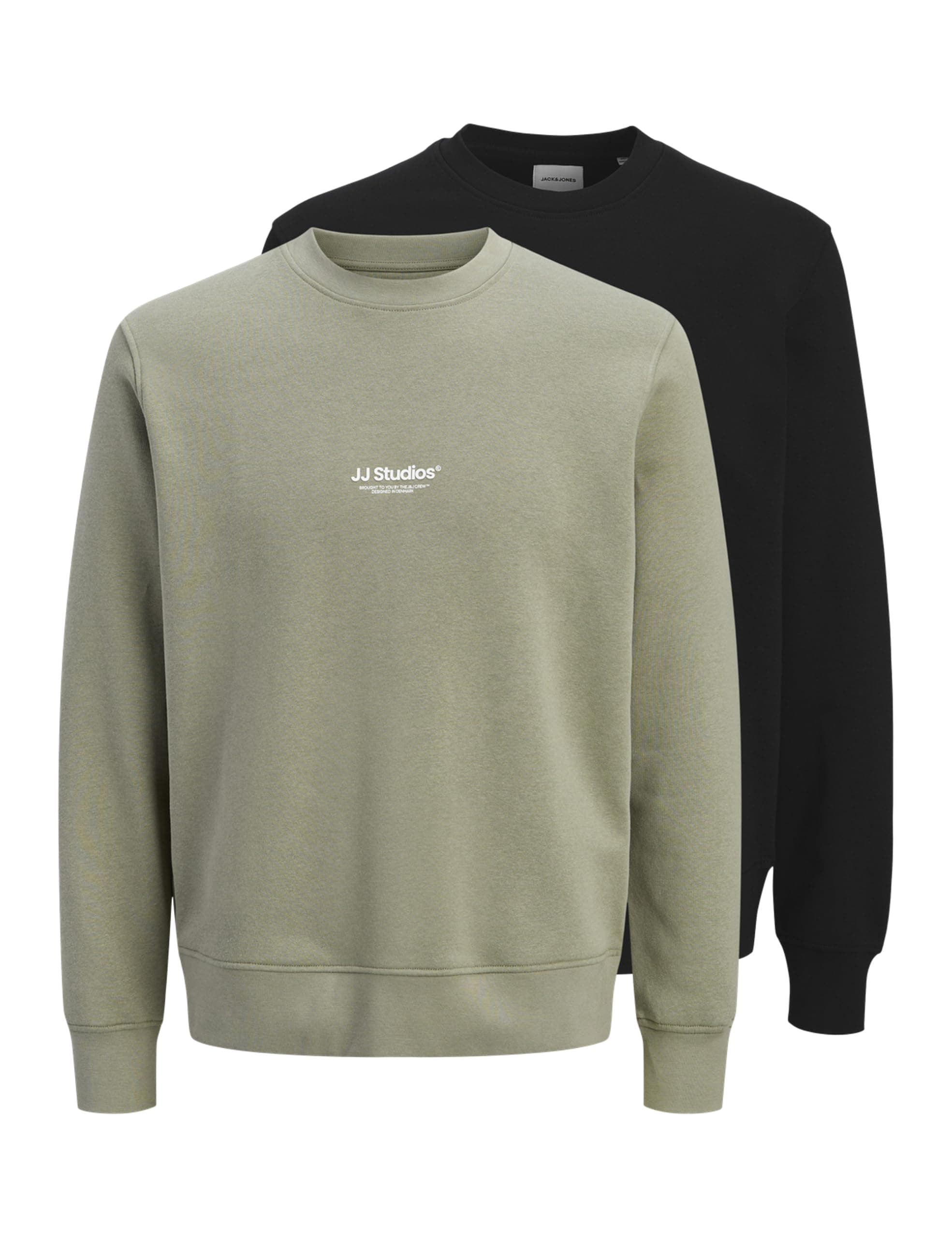 JACK & JONES Herren Jjesoho Sweat Crew Neck 2pk Mp Jjesoho Sweat Crew Neck 2Pk Mp (2er Pack) S Vetiver Angebot bei HelloDeals