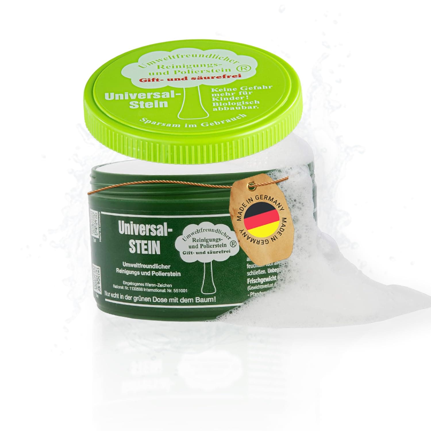 Universalstein grüner weißer Reinigungsstein Putzstein Reiniger Stein Größe I 650 g Angebot bei HelloDeals