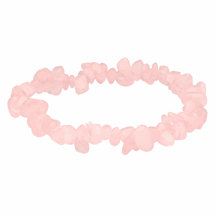 Lebensquelle Plus beliebtes Splitterarmband | Handgefertigtes Elastisches Stretch Splitter Armband | Echter natürlicher Edelstein Rosenquarz Angebot bei HelloDeals