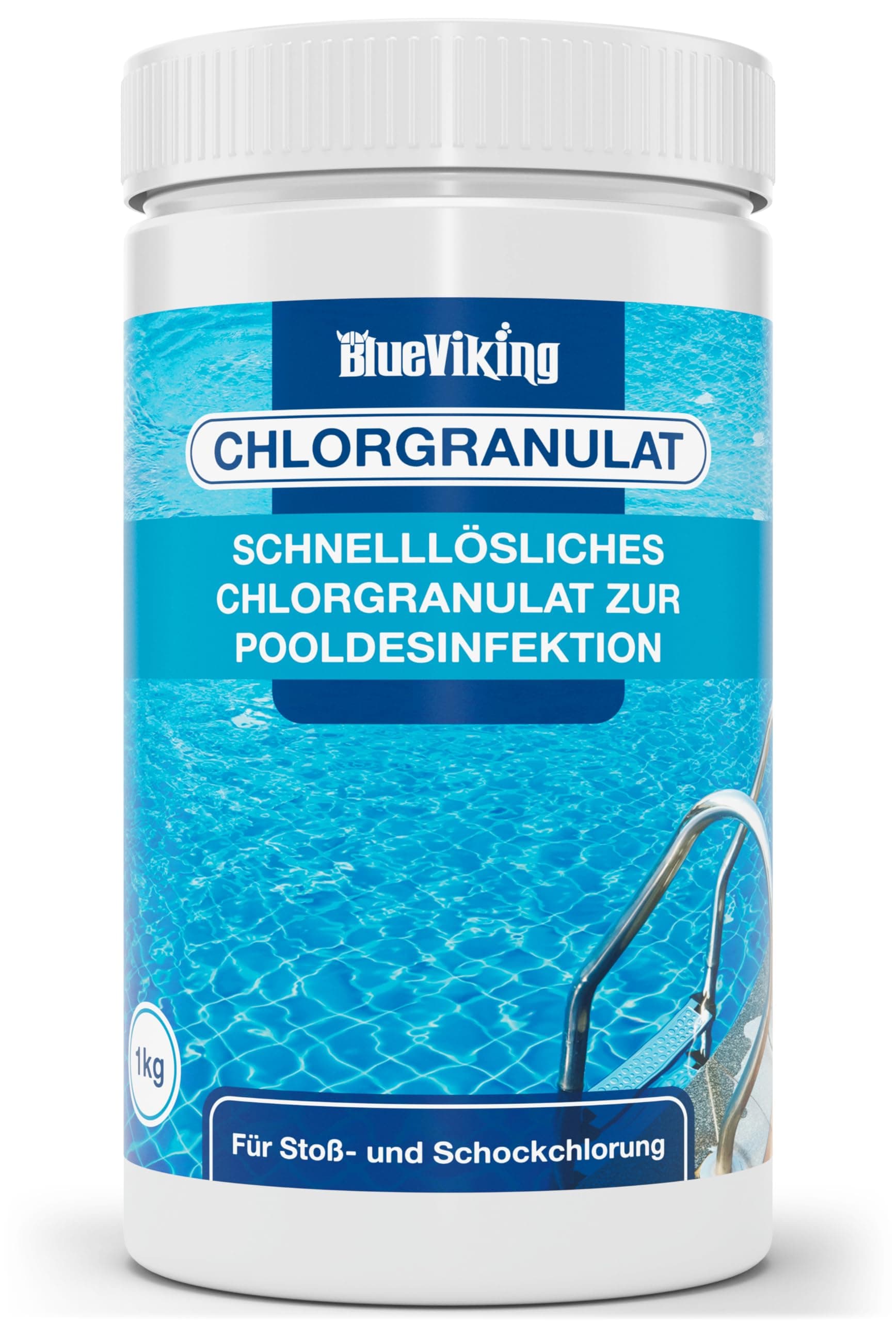 Chlorgranulat für Pool 1 kg – Schockchlorung & Erstanwendung, schnelllöslich, 55% Aktivchlor, pH-neutral, kalkfrei Granulat 1kg Angebot bei HelloDeals