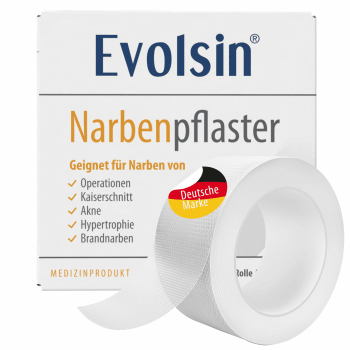 Evolsin® Silikon Narbenpflaster transparent, 200cm | Ideal für Kaiserschnitt, Ideal für OP-Narben Angebot bei HelloDeals