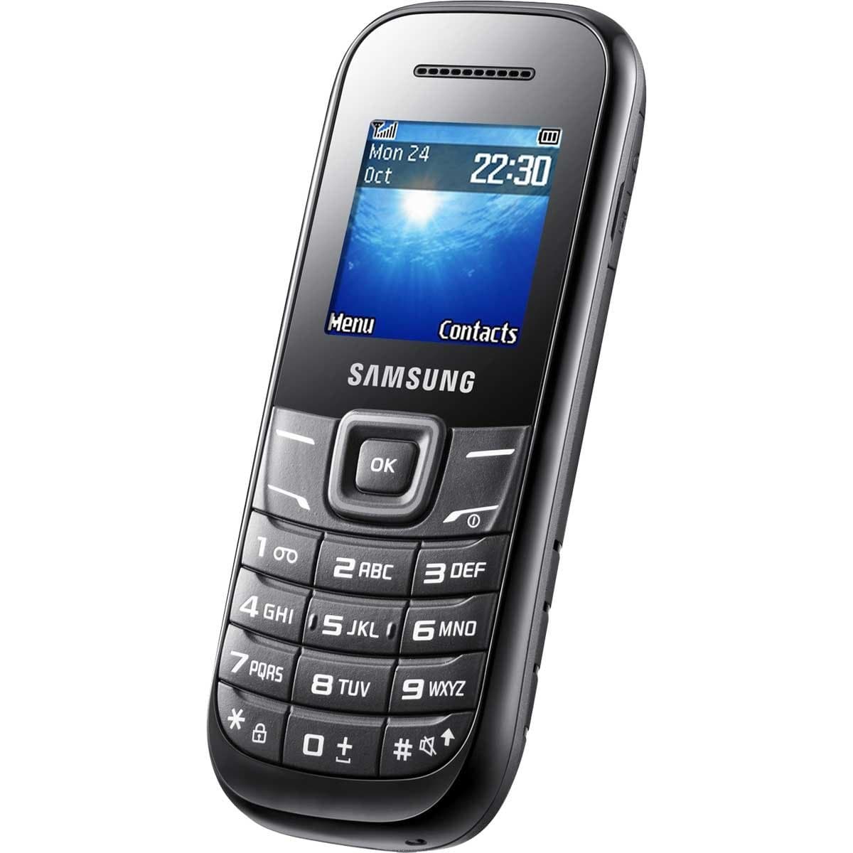 Samsung E1200 Handy (3,9 cm (1,52 Zoll) Display, Dual-Band, Worterkennung) black Angebot bei HelloDeals