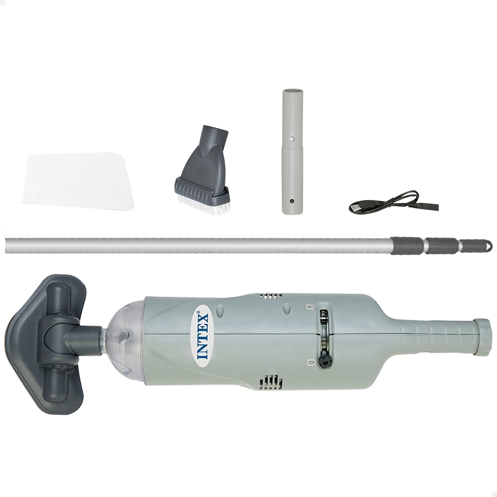 Intex Underwater Handheld Vacuum Cleaner Battery Operated Pool Vacuum Cleaner Grey Single Angebot bei HelloDeals