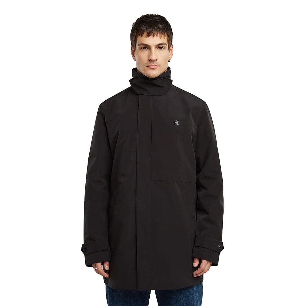 G-STAR Herren Garber Trench Unpadded Jacket M Schwarz (dk black/dk black D26925-C408-8299) Angebot bei HelloDeals