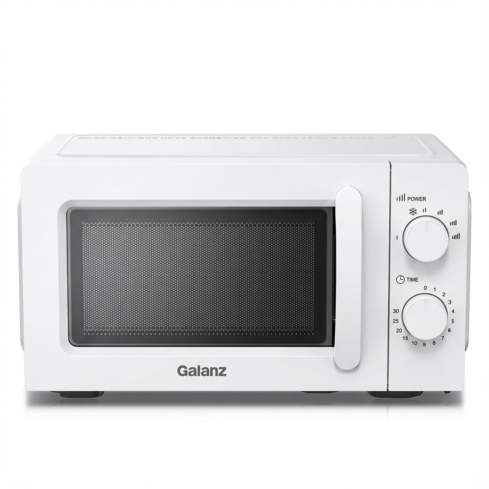 Galanz Mikrowelle 20L 700W, Solo Mikrowellengerät mit Drehregler, 6 Leistungsstufen, Drehteller aus Glas & Sichtfenster, einfache Bedienung, Weiß, P70J20J-P5 Schwarz Angebot bei HelloDeals