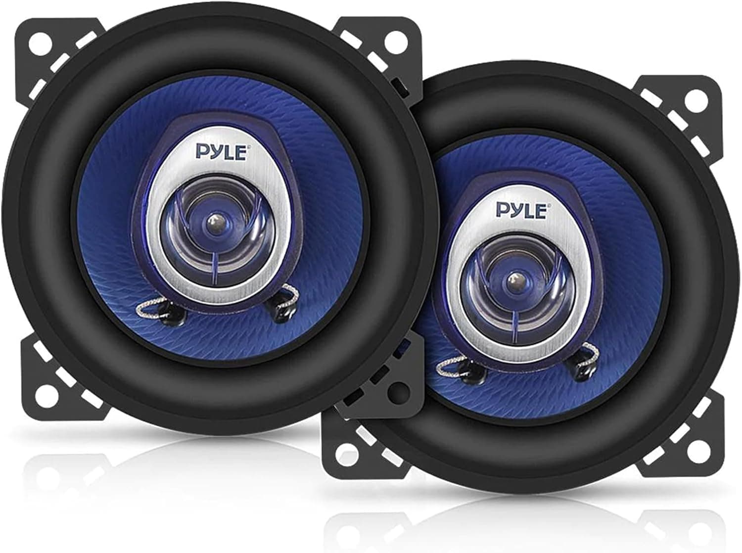 Pyle Auto Lautsprecher 10cm 4 Zoll 2 Wege Set 180W - Einbaulautsprecher Auto Kfz Lautsprecher mit Hochtöner Car Hifi Klang klare Höhen kompakte Bauform einfache Installation 102 mm (4") Angebot bei HelloDeals
