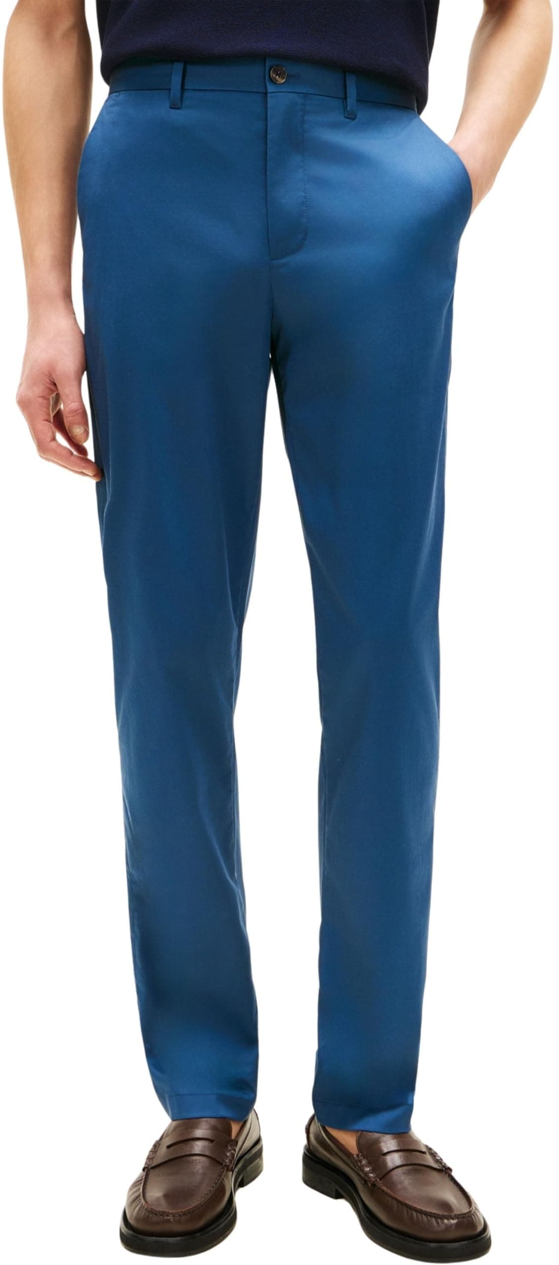 Tommy Hilfiger Herren Chino Harlem Essential Twill Mw0mw40690 38W / 32L Blue (Blue Jean) Angebot bei HelloDeals