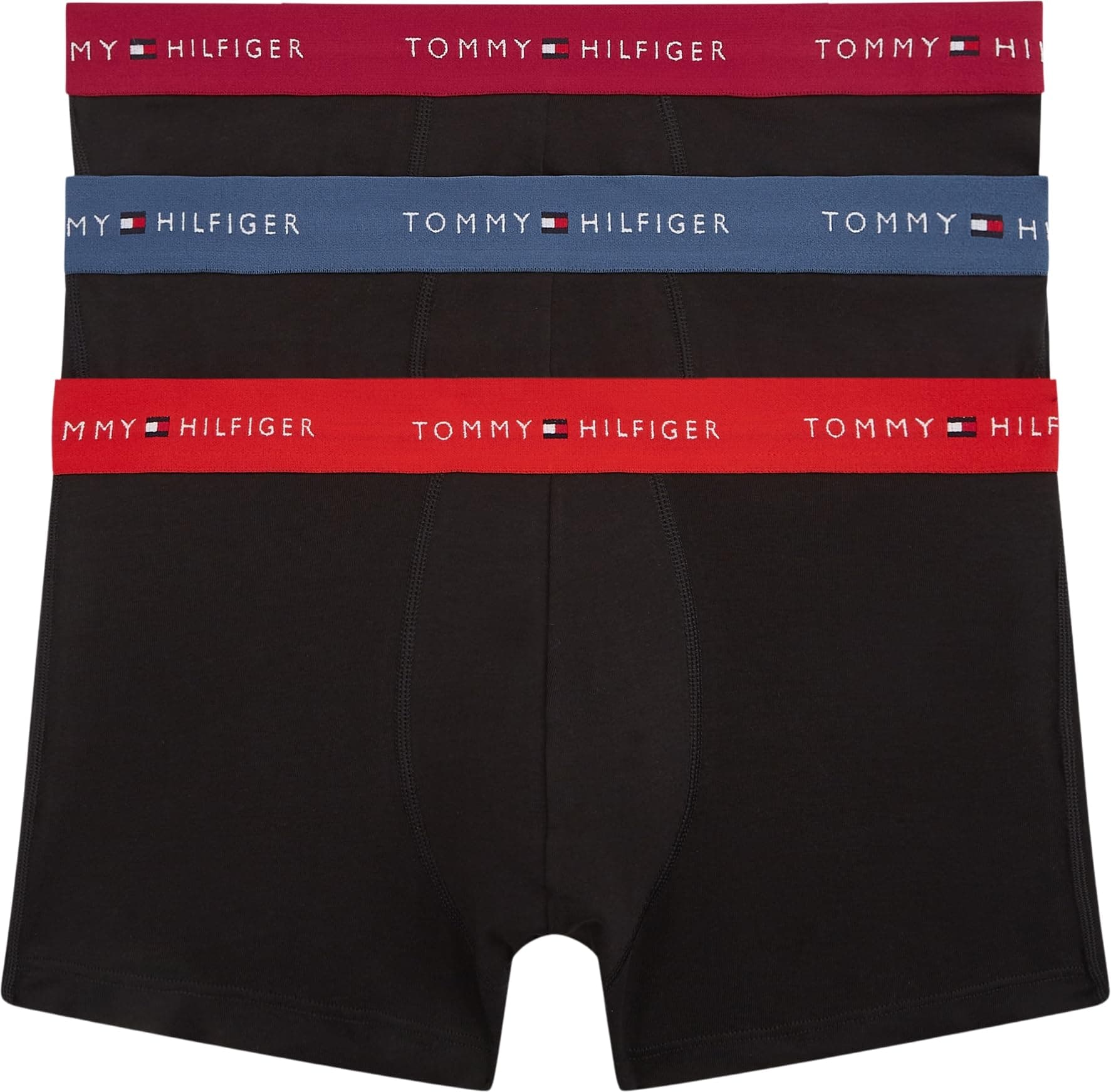 Tommy Hilfiger Herren 3p Trunk Wb Um0um03890 Trunk (3er Pack) M Blue (Fre Rd/Ae Sea/Ras Ju) Angebot bei HelloDeals