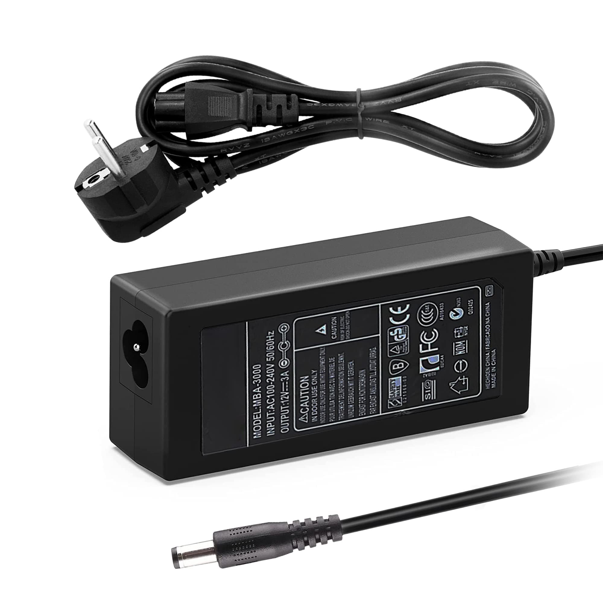 Venton Universal Netzteil 12V DC 3A 36W, AC 100-240V 50/60Hz, Adapter, Steckernetzteil, Netzadapter/ 1m Kabellänge (5.5-2.5mm Klinkenstecker) Kompatibel mit Laptop, TV-Box, LED-Streifen,Router,Kamera Angebot bei HelloDeals
