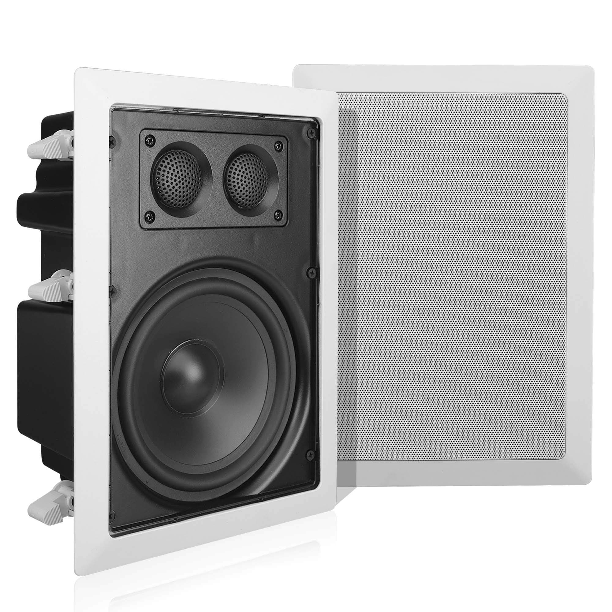 Pyle Wand-/Deckenlautsprecher, Titan-Hochtöner, echter Stereo-Sound, 360 W | 16,5 cm Langhub-Tieftöner, einfache Unterputzmontage, ideal für Mehrraum-Beschallung & Heimkino 360W Angebot bei HelloDeals