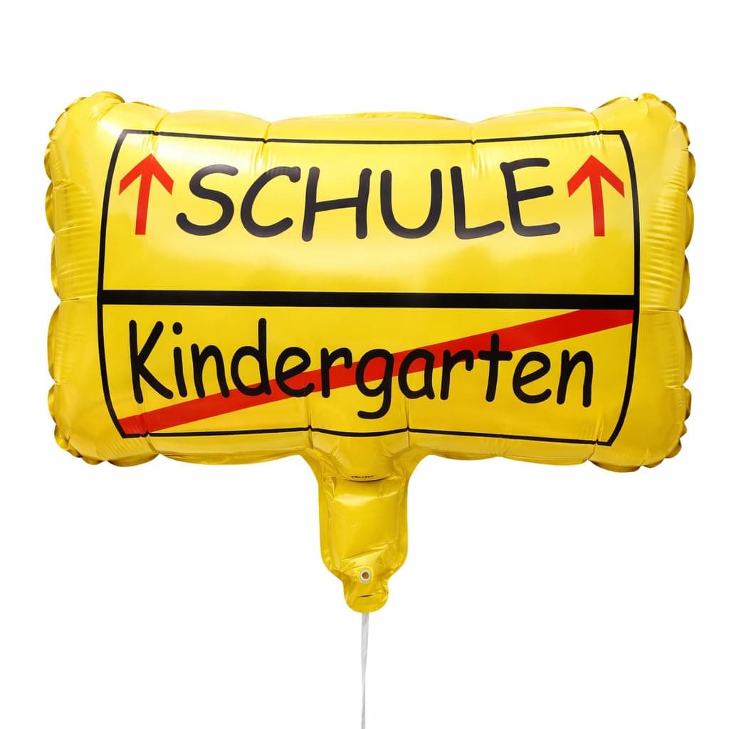 Folienballon Ortsschild Folien Luftballon Deko - Schule/Kindergarten zum Schulanfang Dekoration Einschulung Angebot bei HelloDeals