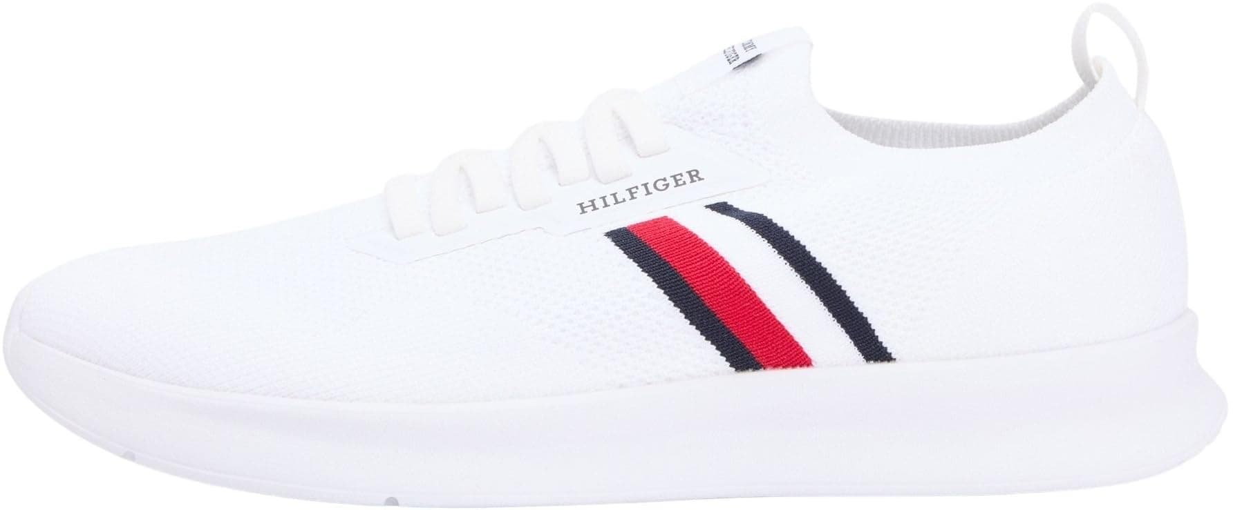 Tommy Hilfiger Herren Lightweight Knitted Runner Fm0fm05756Low Top 44 EU Weiß Angebot bei HelloDeals