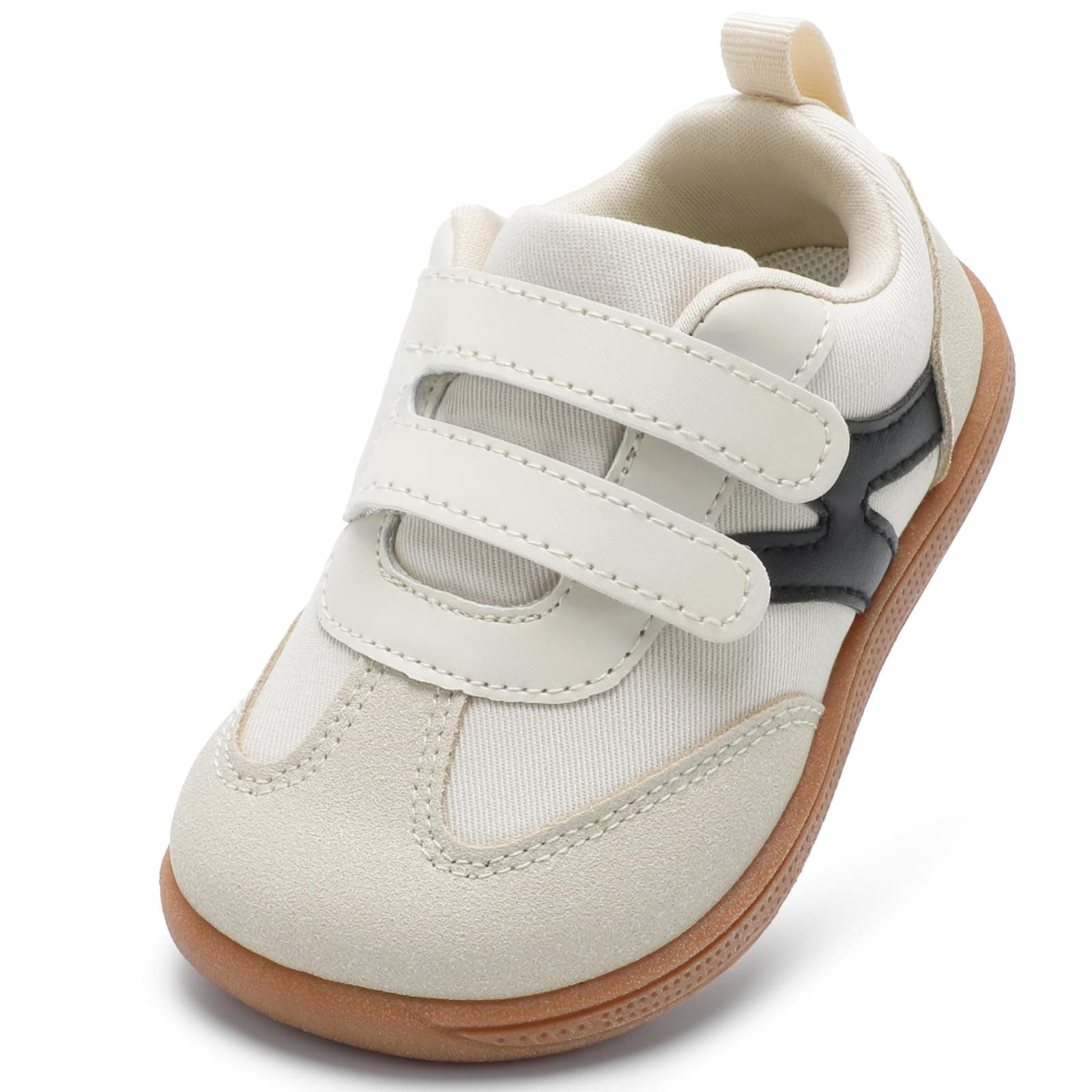 STQ KIDS Breite Zehenraum Barfußschuhe Kinder Lauflernschuhe 20-29 EU Weit | Barfußgefühl, Breite Zehenpartie, Flexibel, Rutschfest, Klettverschluss, Atmungsaktiv, Leicht, Zero Drop, Drinnen und draußen 24 EU Weit Beige Angebot bei HelloDeals