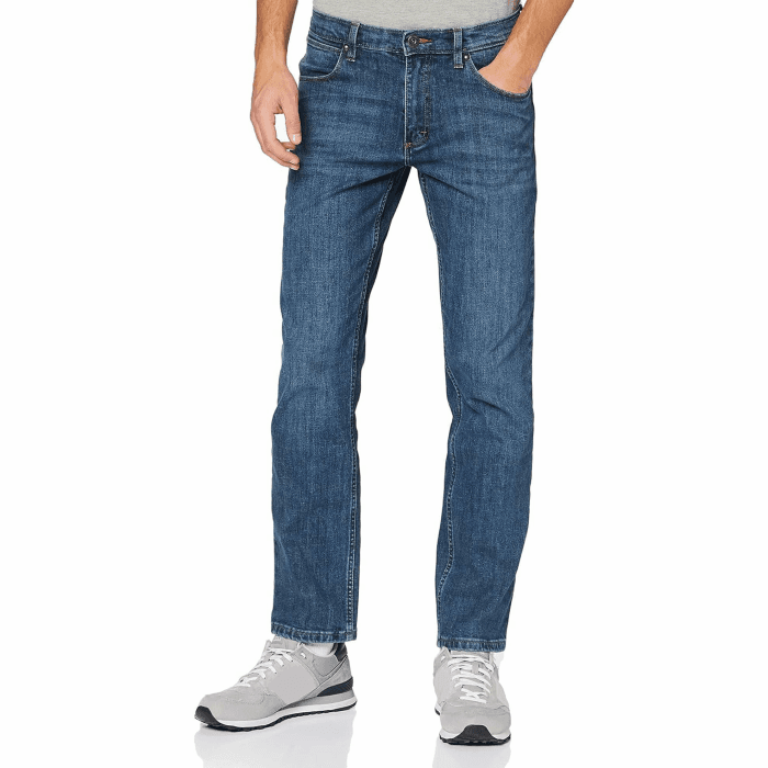 Wrangler Herren Jeans Straight - Mid Waist - Regular Fit - Blau Schwarz W30-W44 38W / 30L Authentic Blue Angebot bei HelloDeals