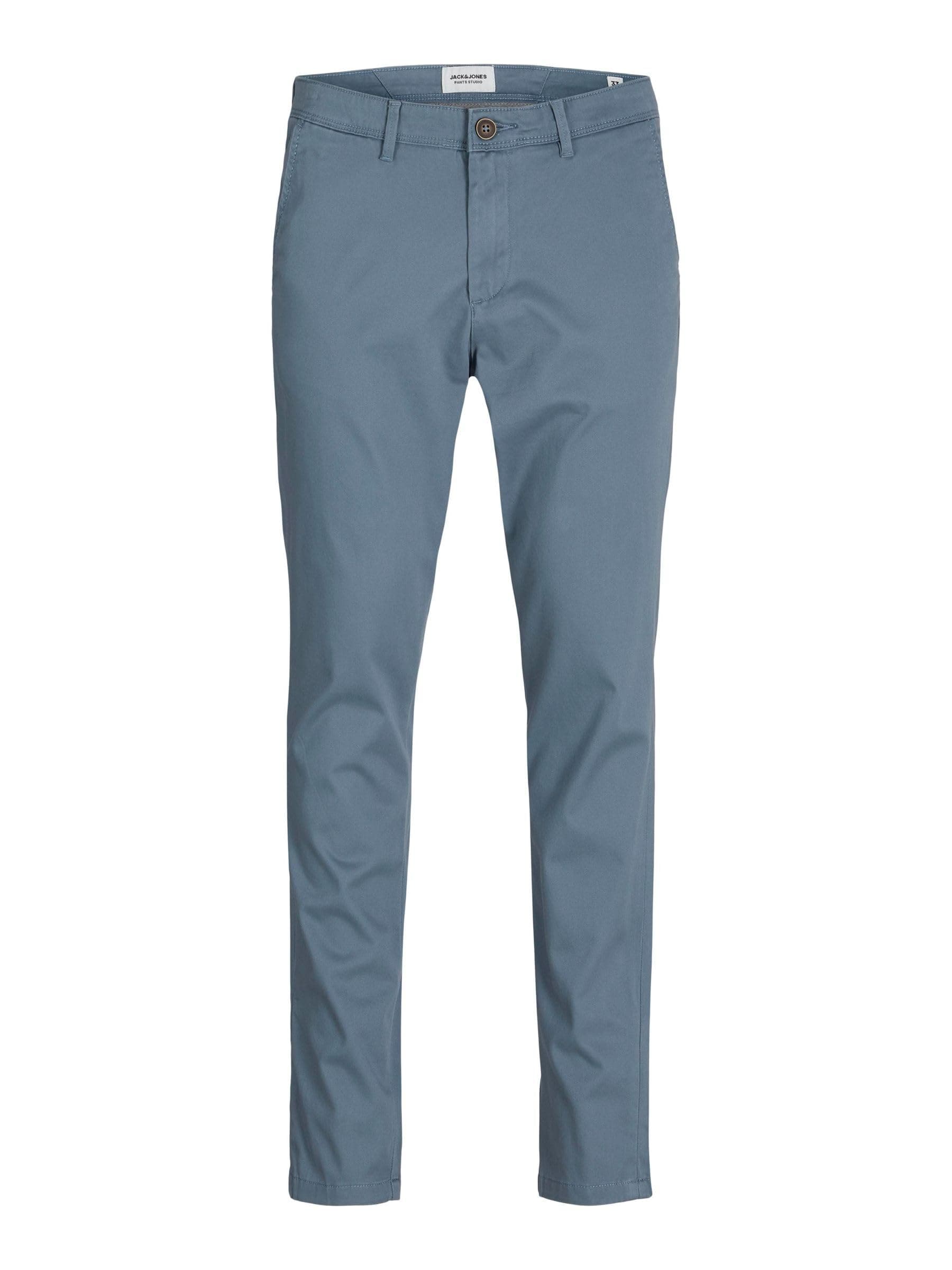 JACK & JONES Slim Fit Chino Hose 32W / 32L Stormy Weather Angebot bei HelloDeals