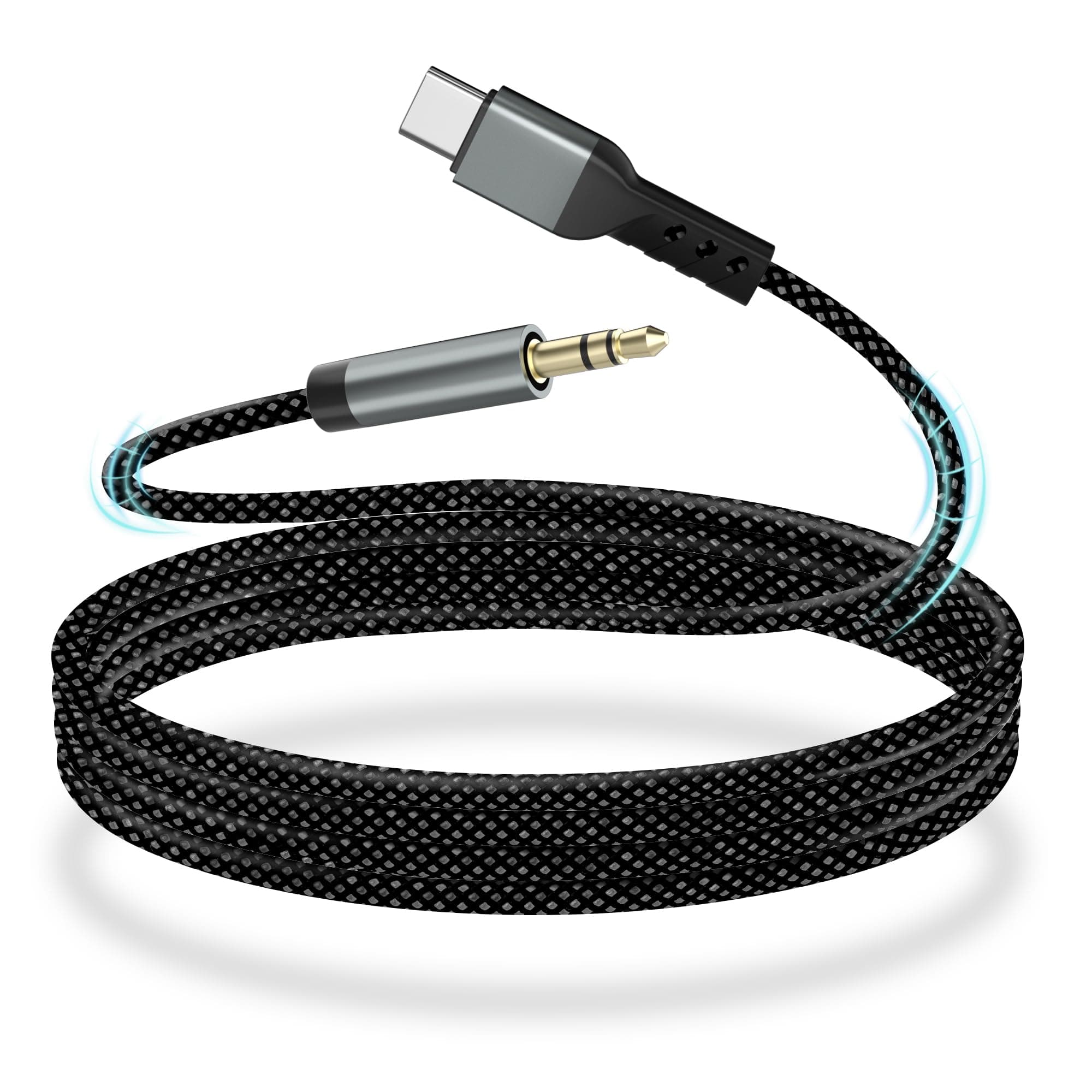 YISH Aux Kabel USB C 1M:USB Typ C auf Klinke Kabel 3.5mm Audio Aux auf USBC Nylon für iPhone 17 16 15 Pro Max Samsung Galaxy S26/S25/S24 iPad Pro Pixel Home/Car Stereos Angebot bei HelloDeals