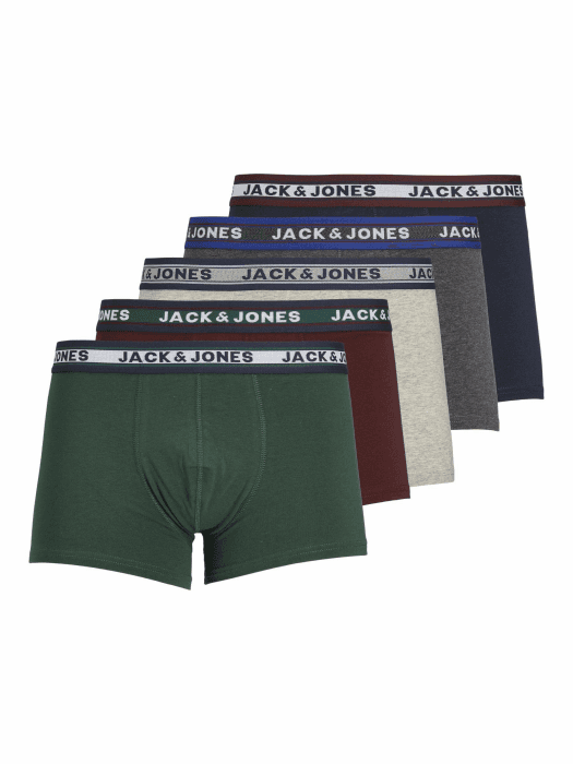 JACK & JONES Male Trunks 5er-Pack Trunks | Trunks XL Mehrfarbig Angebot bei HelloDeals