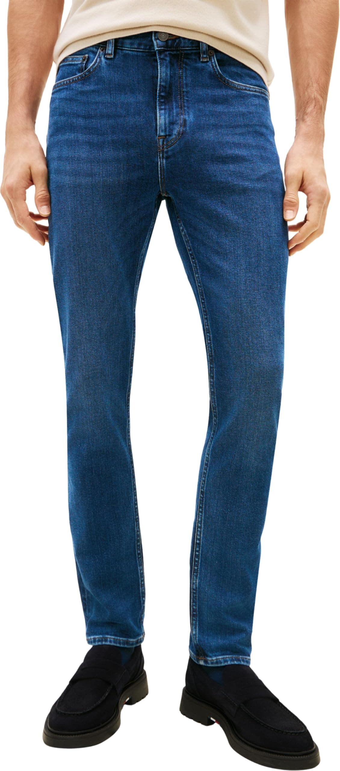 Tommy Hilfiger Herren Slim Slim Bleecker Moris Blue Mw0mw41905 30W / 30L Denim (Morris Blue) Angebot bei HelloDeals