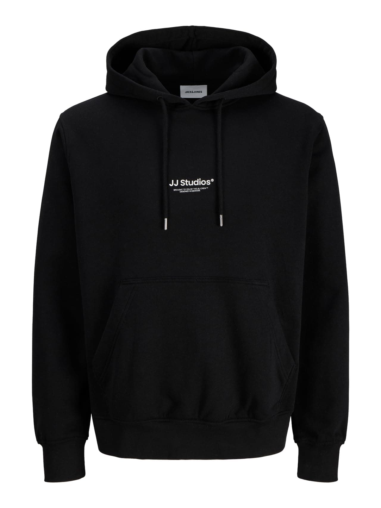 JACK & JONES Male Kapuzenpullover Gedruckt Kapuzenpullover | Bio-Baumwolle | nachhaltige Materialauswahl | Kapuzen-Design für lässigen Look | Pflegeleicht und langlebig | Normal Fit XL Schwarz Angebot bei HelloDeals