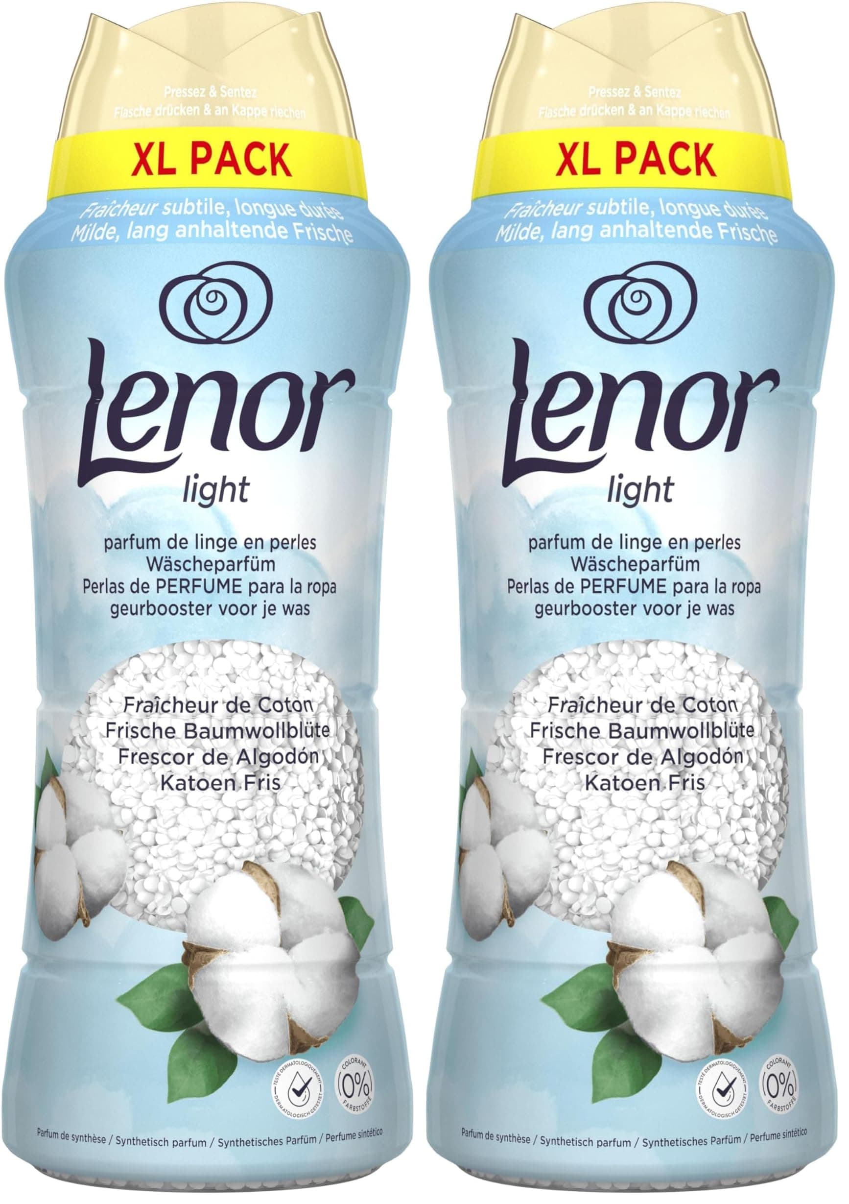 Lenor Light Wäscheparfüm Frische Baumwollblüte 495g, Für Milde, Lang Anhaltende Frische (Packung mit 2) 495 g (2er Pack) Angebot bei HelloDeals