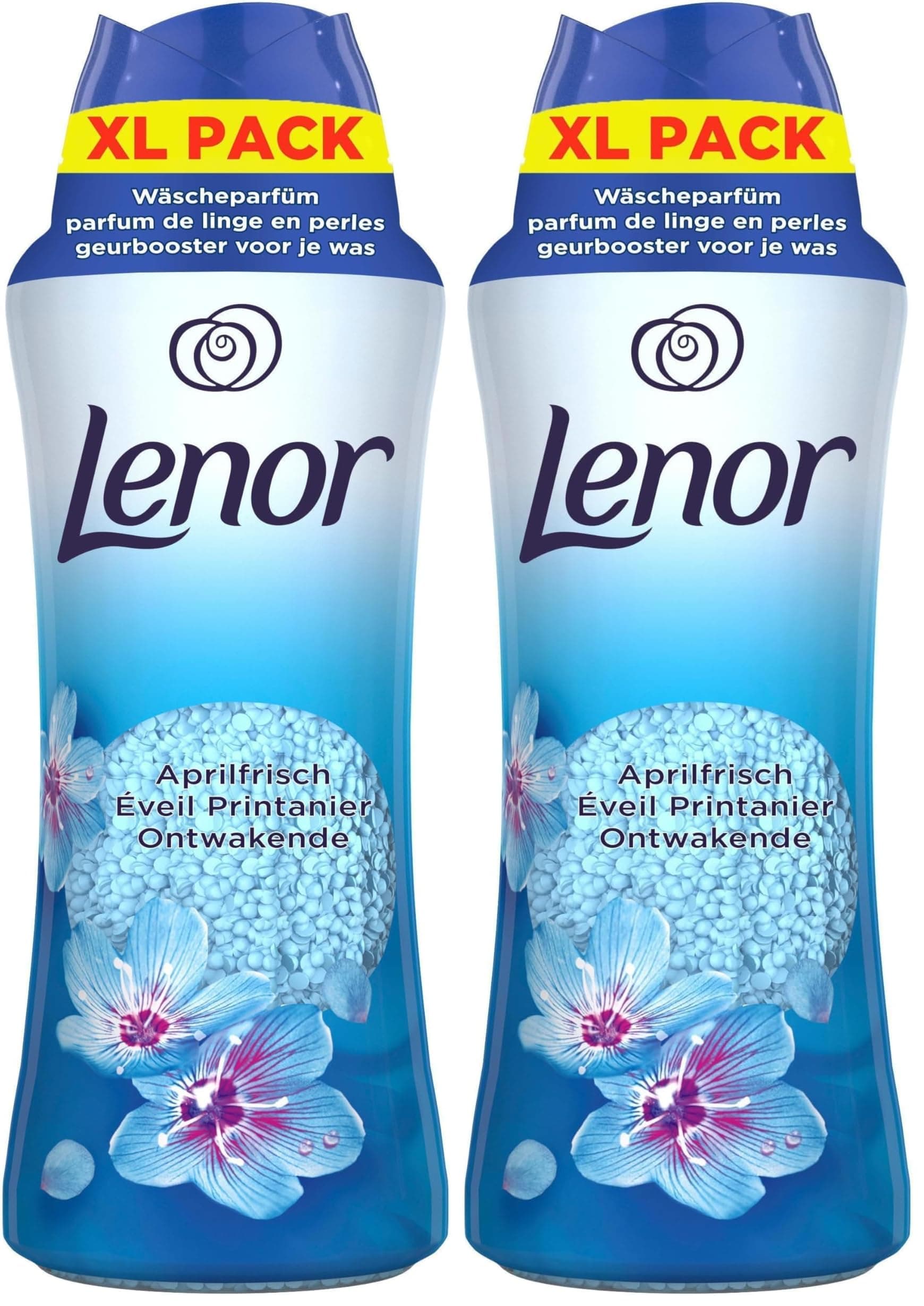 Lenor Wäscheparfüm Aprilfrisch 495g, Non-Stop Frische Für Bis Zu 12 Wochen Im Schrank (Packung mit 2) 495 g (2er Pack) Angebot bei HelloDeals