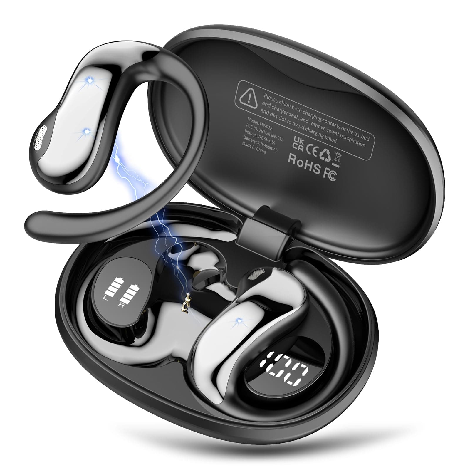 2026 KI Übersetzer Kopfhörer, 3-in-1 Bluetooth 5.4 Echtzeit Sprachübersetzer Kopfhörer mit 163 Sprachen & 4 Modi, Mic Übersetzer Ohrhörer mit App, LED Display, 50H Laufzeit für Business/Reisen/Lernen tief schwarz Angebot bei HelloDeals